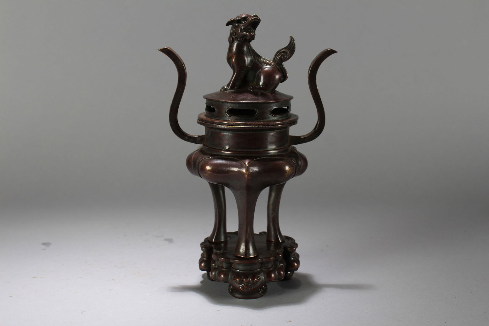 A Chinese Tri-podded Myth-beast Censer (1 of 6)