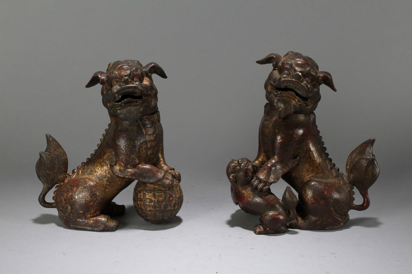 Collection of Chinese Myth-beast Anicent-framing Vividly-detailed Fortune Statues (1 of 6)