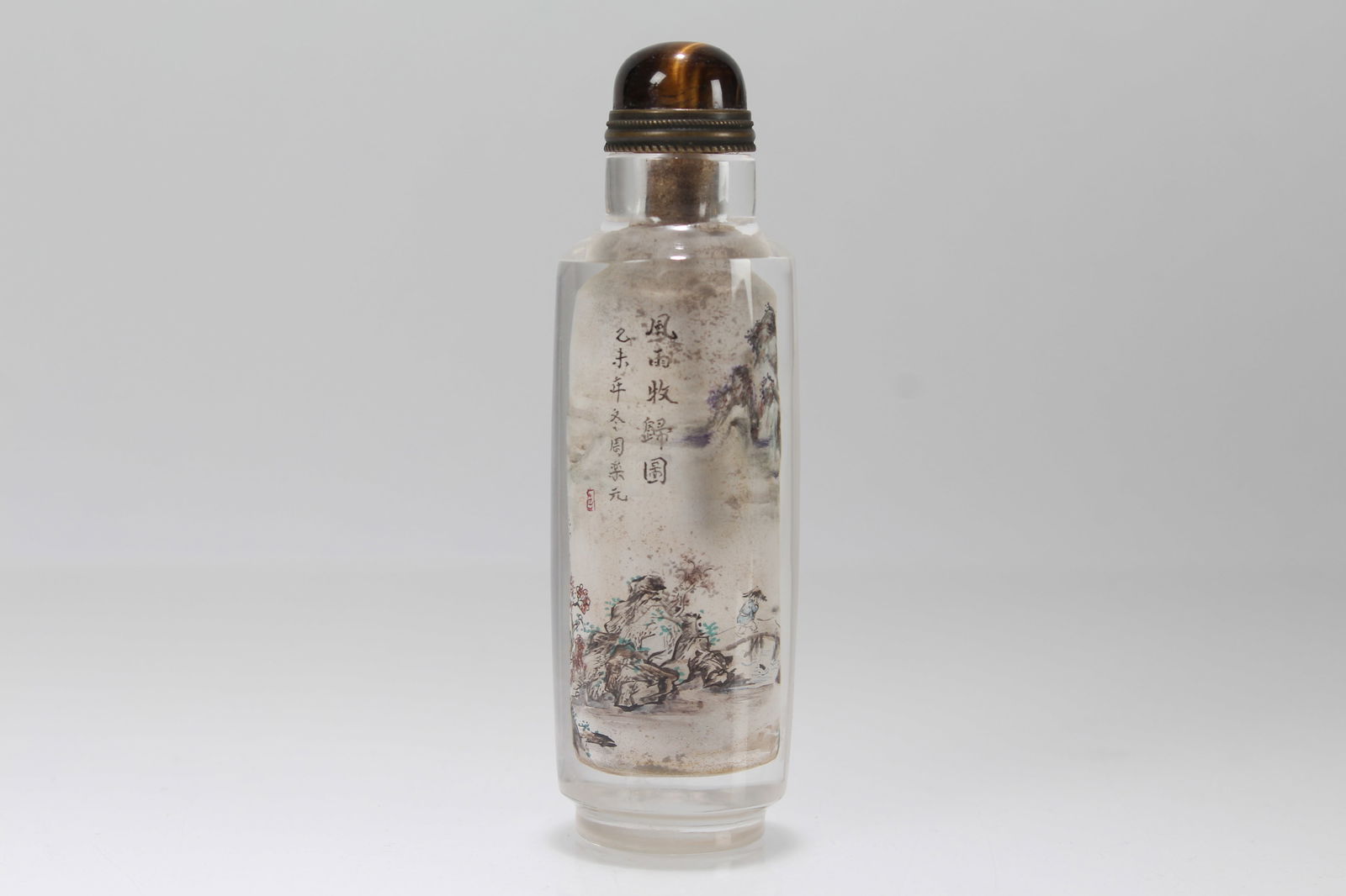 A Chinese Inner-painting Nature-sceen Fortune Snuff Bottle (1 of 6)