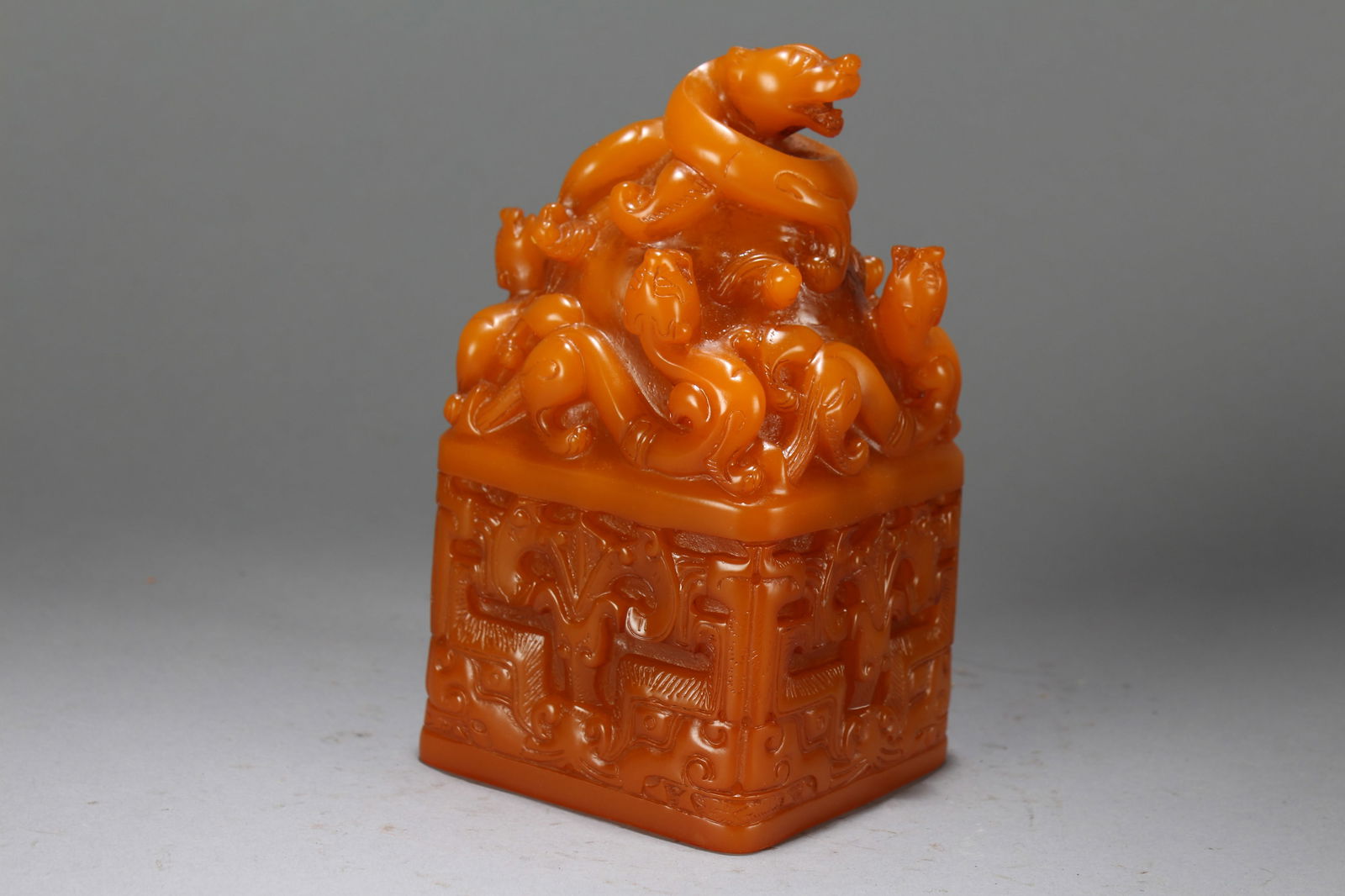 A Chinese Square-based Fortune Soapstone Seal - 2