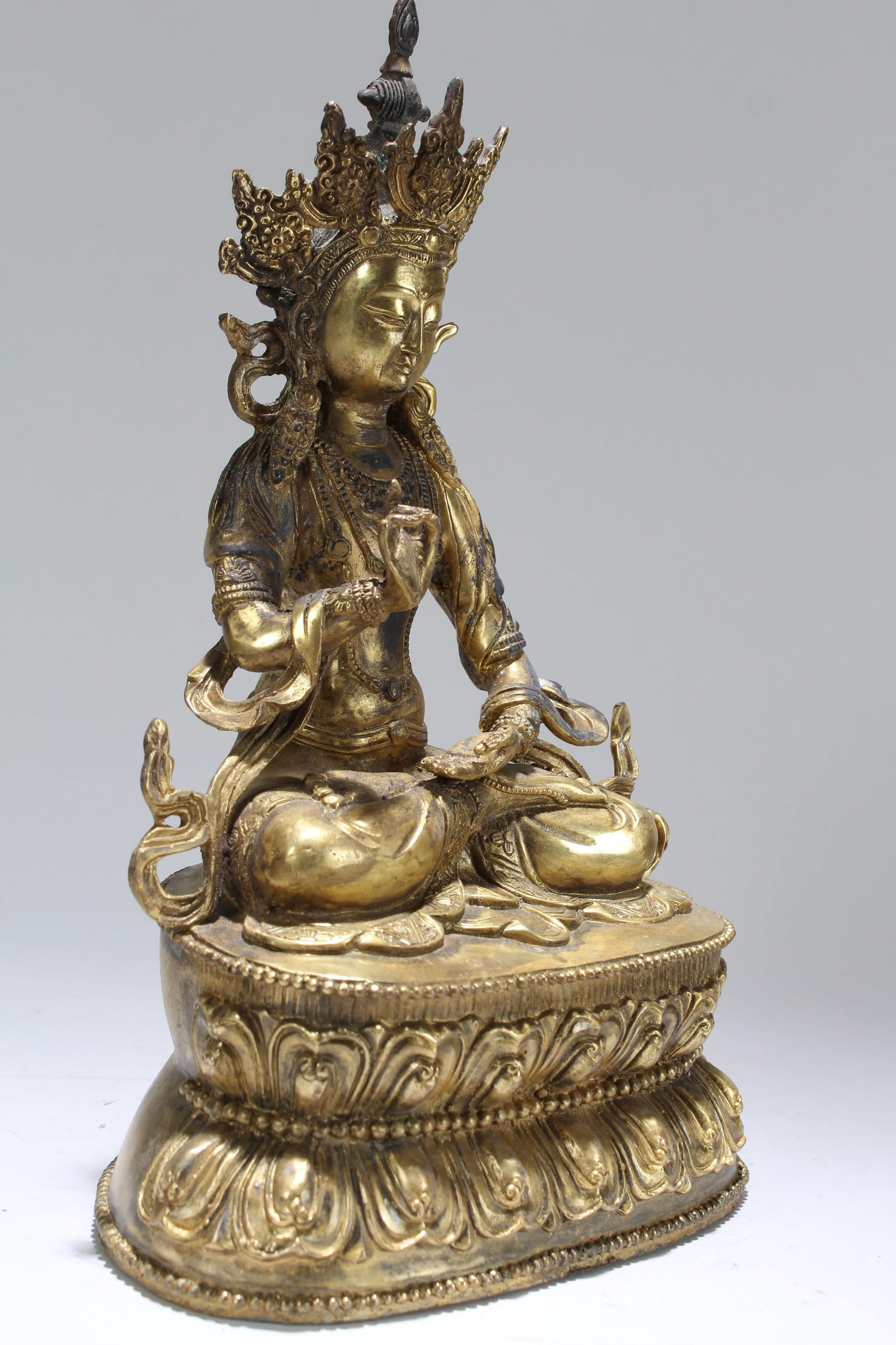 Chinese Religious Fortune Statue - 2