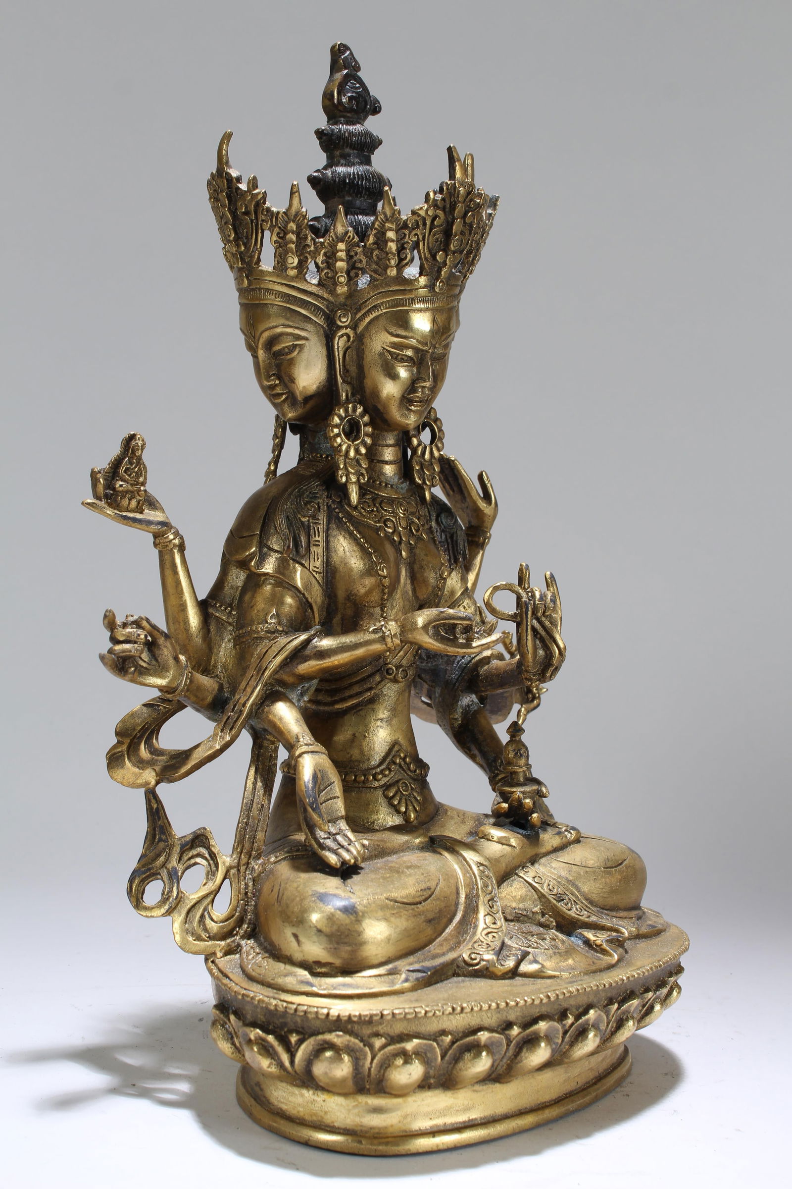 Chinese Religious Fortune Statue - 2