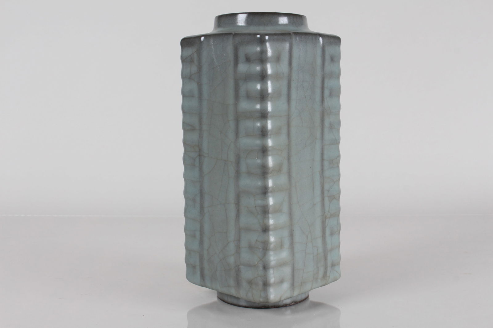 A Chinese Square-based Porcelain Fortune Vase (1 of 4)