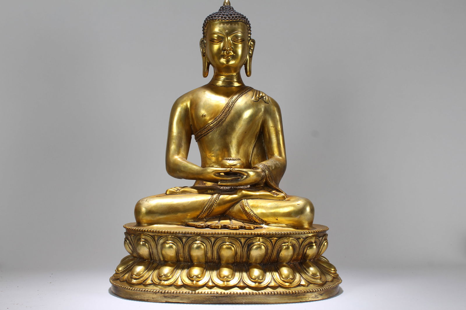 Chinese Massive Gilt Religious State Buddha Statue (1 of 8)