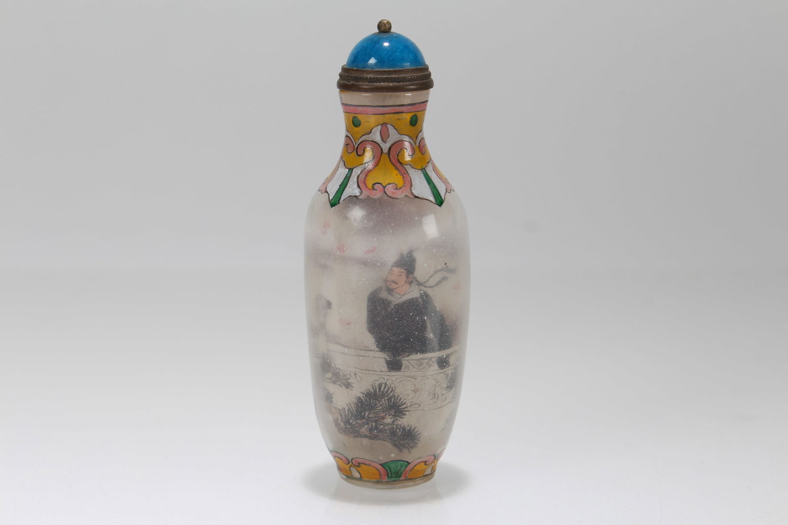 A Chinese Inner-painting Story-telling Fortune Snuff Bottle: A Chinese Inner-painting Story-telling Fortune Snuff Bottle . Height: 4 (inch).