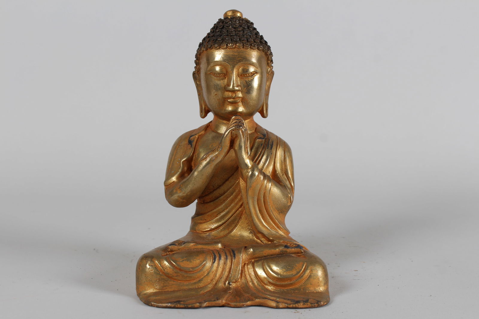 A Chinese Religious Gilt Buddha Statue (1 of 5)
