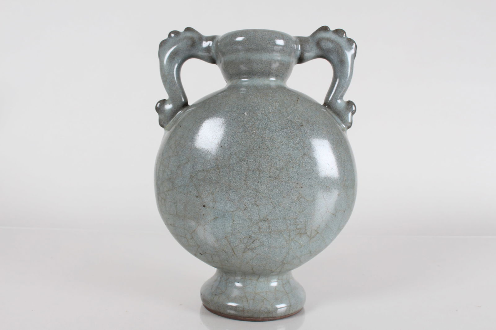 A Chinese Duo-handled Porcelain Fortune Vase (1 of 5)
