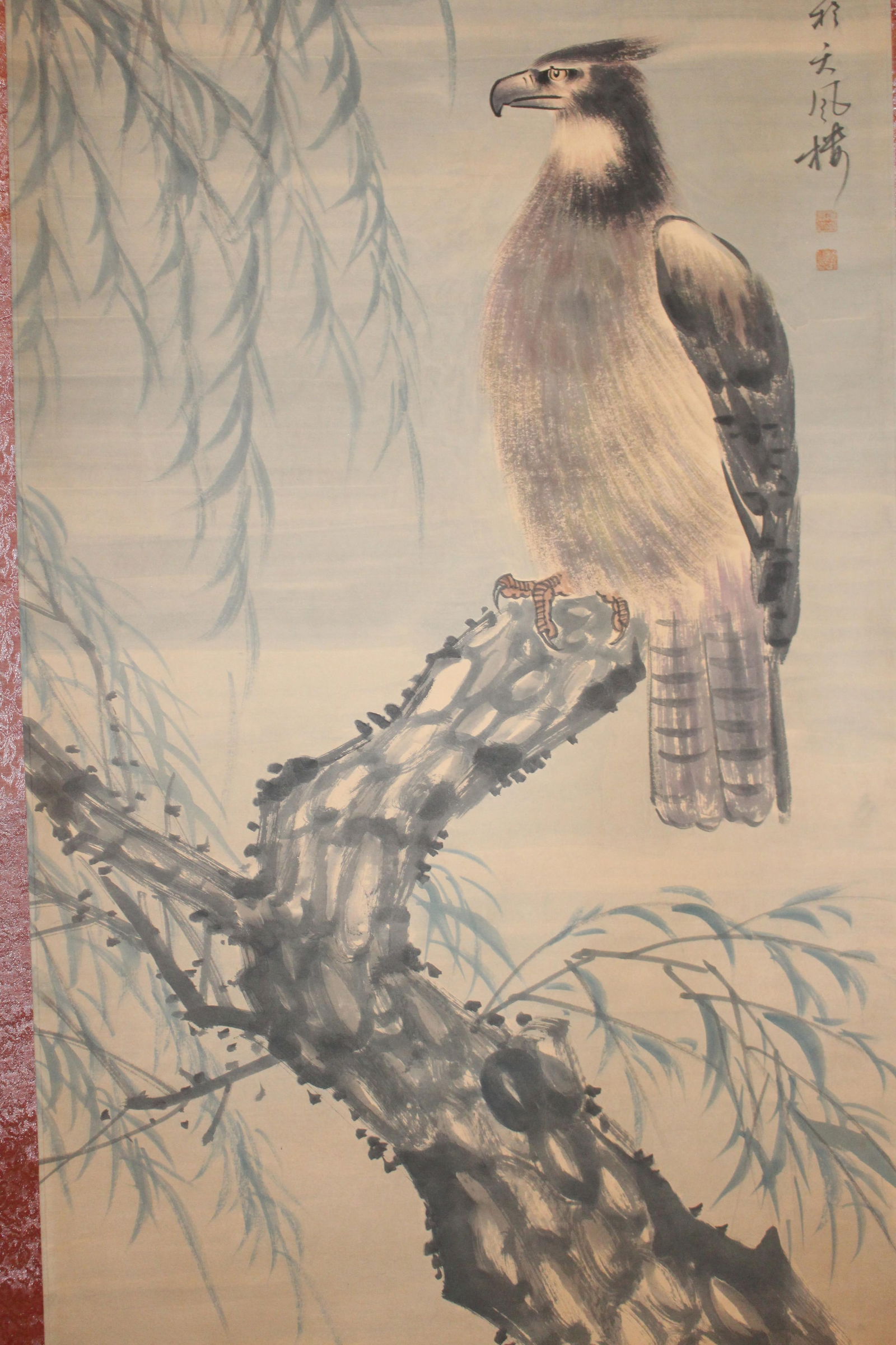 A Chinese Eagle-portrait Detailed Fortune Scroll - 2