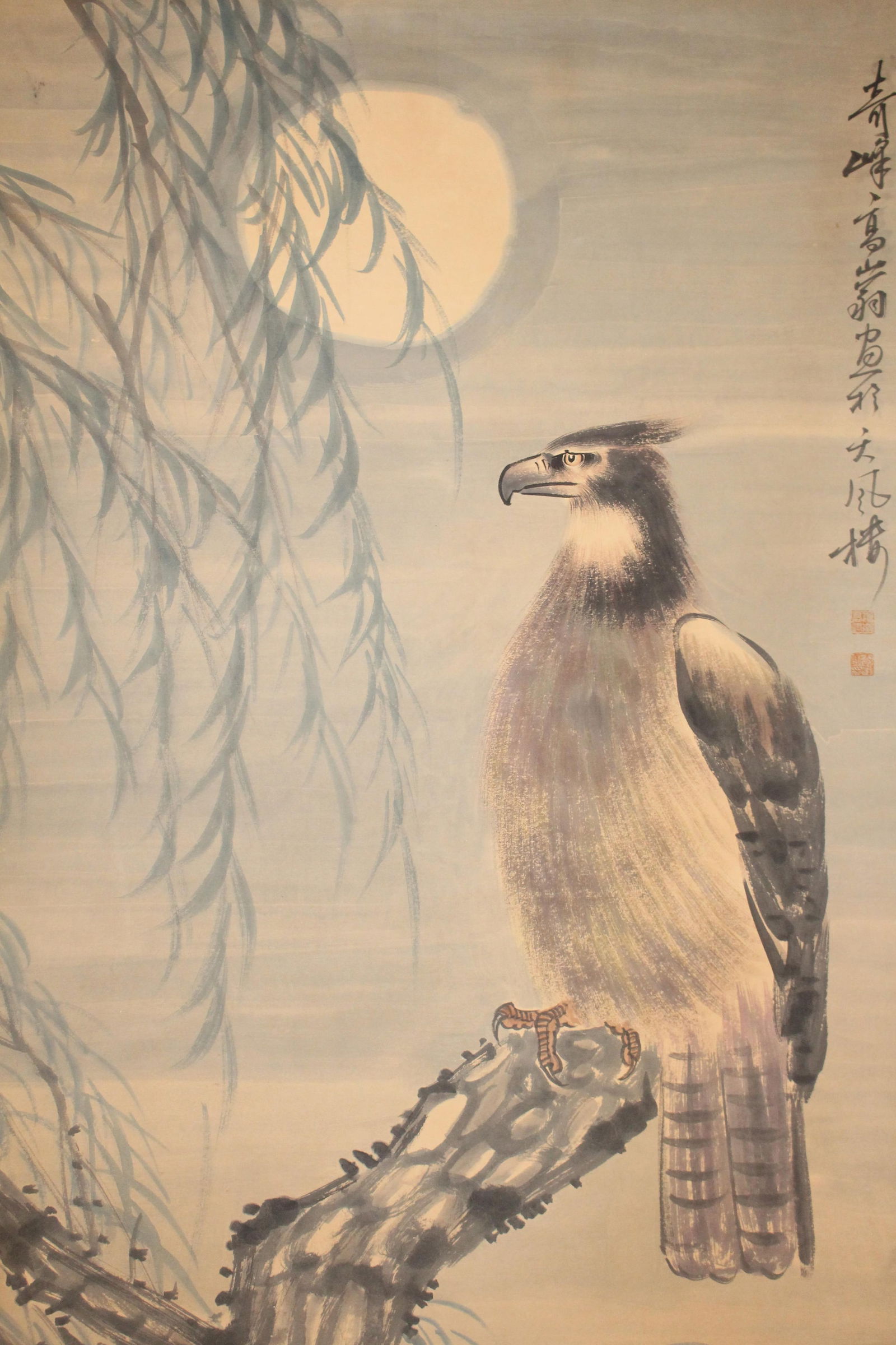 A Chinese Eagle-portrait Detailed Fortune Scroll - 4