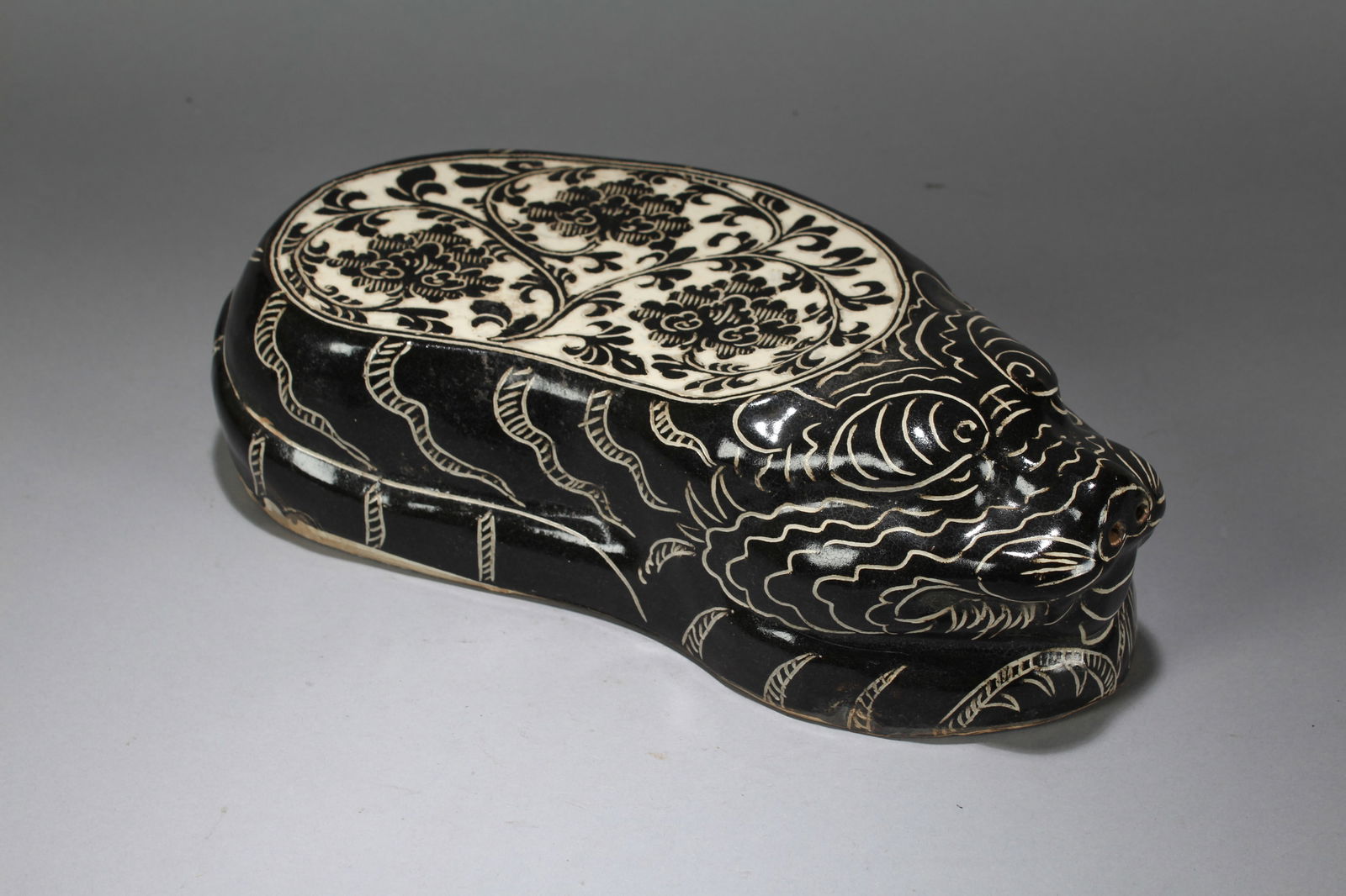 A Chinese Religious Myth-beast Porcelain Fortune Statue (1 of 6)