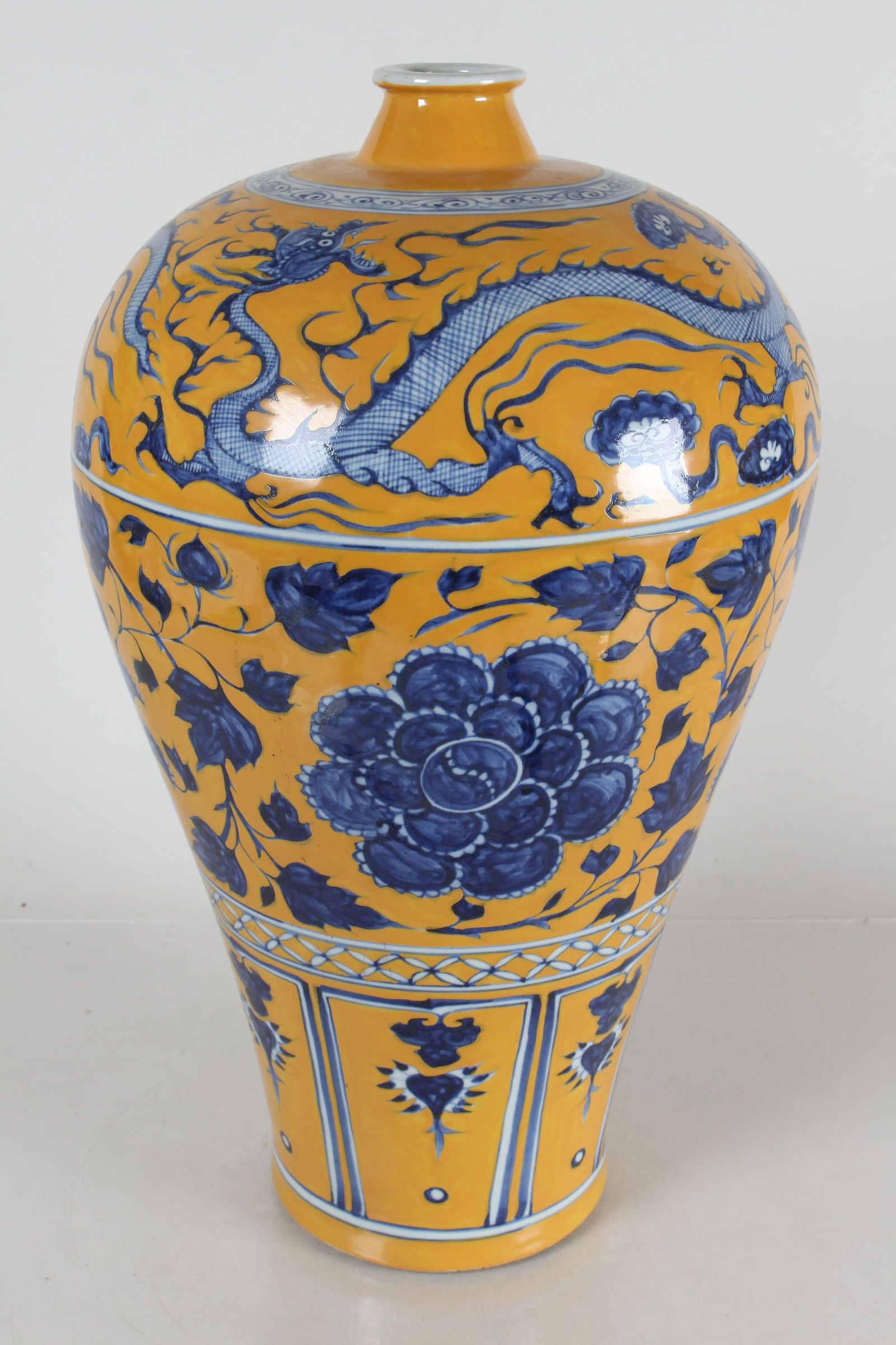 Collection of Chinese Lidded Bat-framing Porcelain Fortune Vases: Collection of Chinese Lidded Bat-framing Porcelain Fortune Vases. Height: 17 (inch).