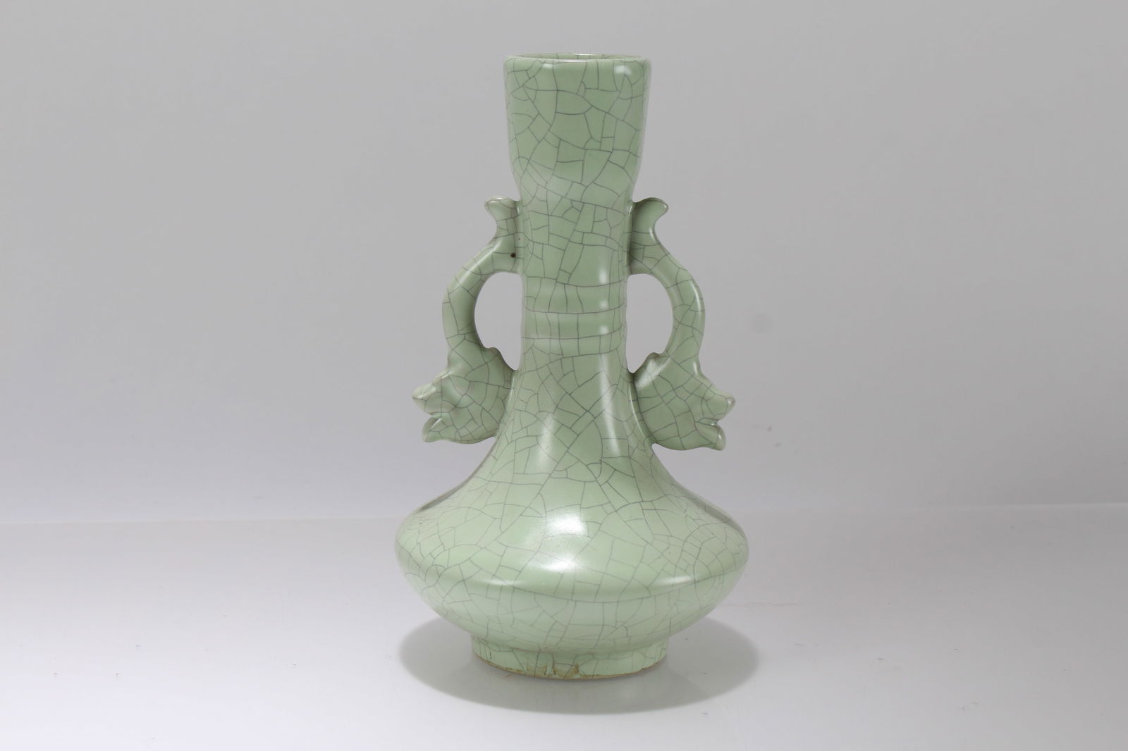 A Chinese Duo-handling Porcelain Fortune Vase (1 of 5)