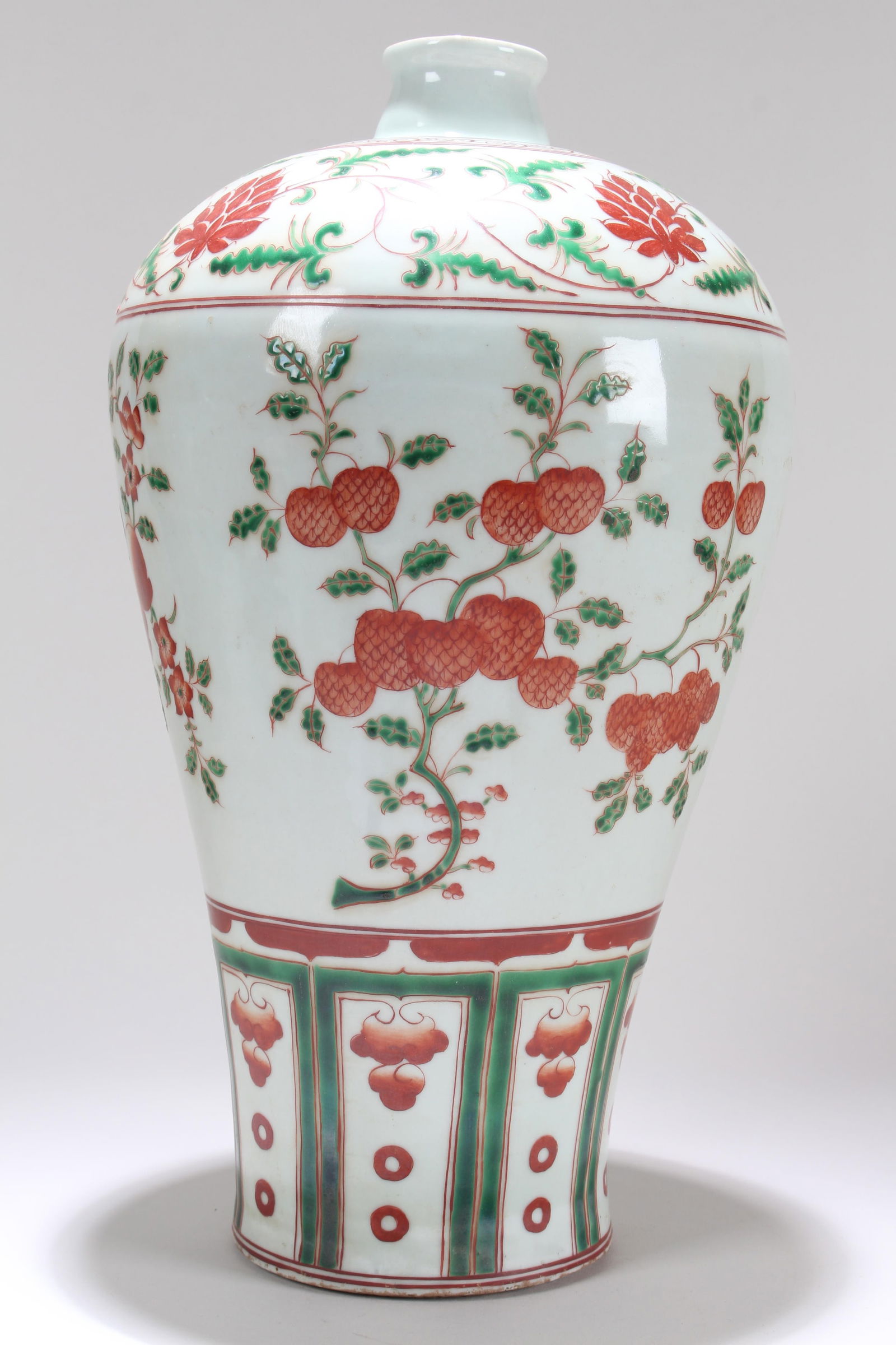 A Chinese Longlife-fortune Porcelain Fortune Vase: A Chinese Longlife-fortune Porcelain Fortune Vase . Height: 12.75 (inch).
