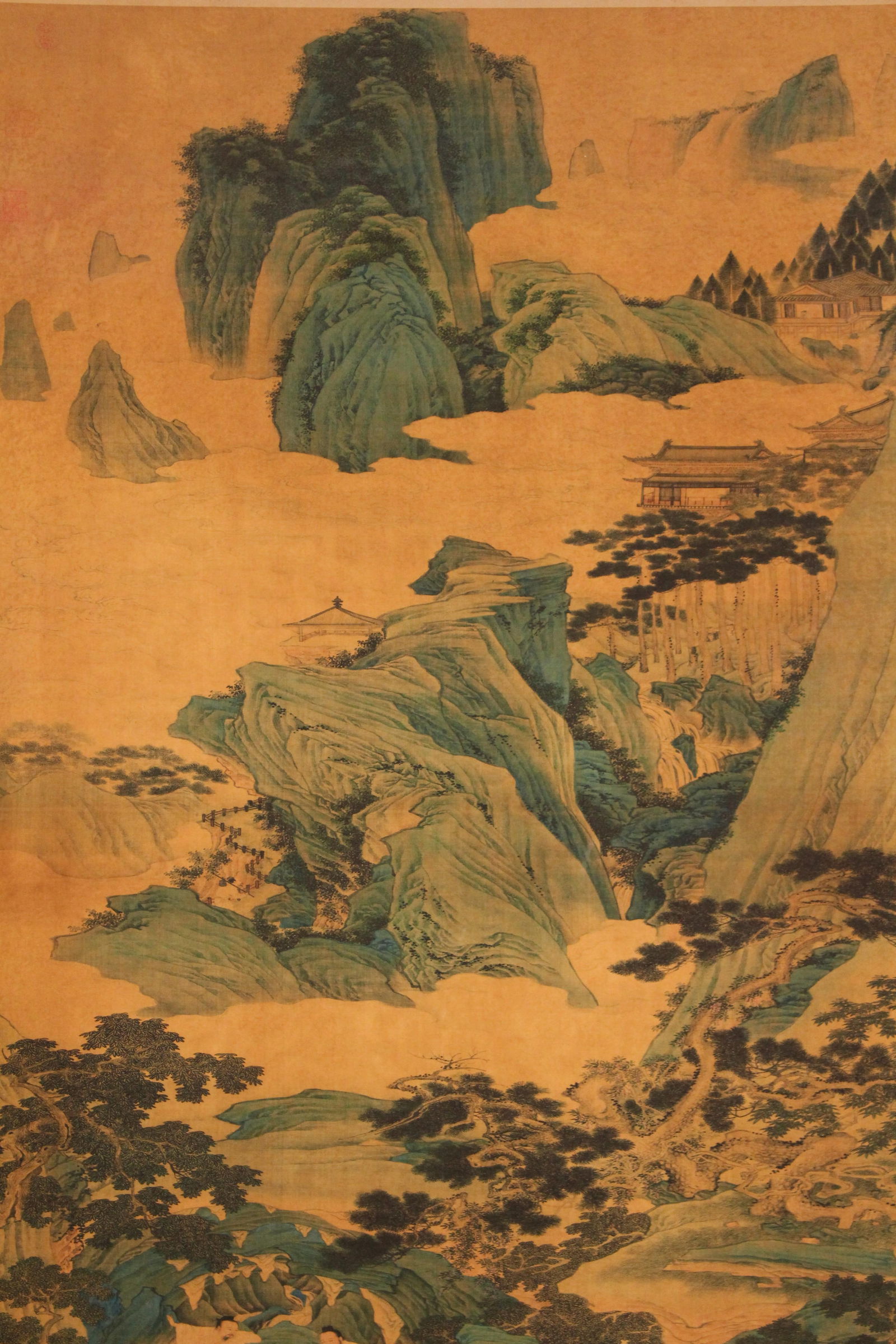 A Chinese Mountain-view Fortune Scroll - 3