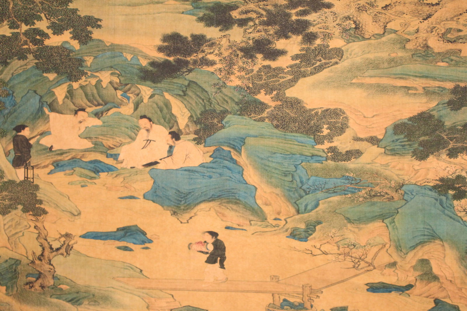 A Chinese Mountain-view Fortune Scroll - 4