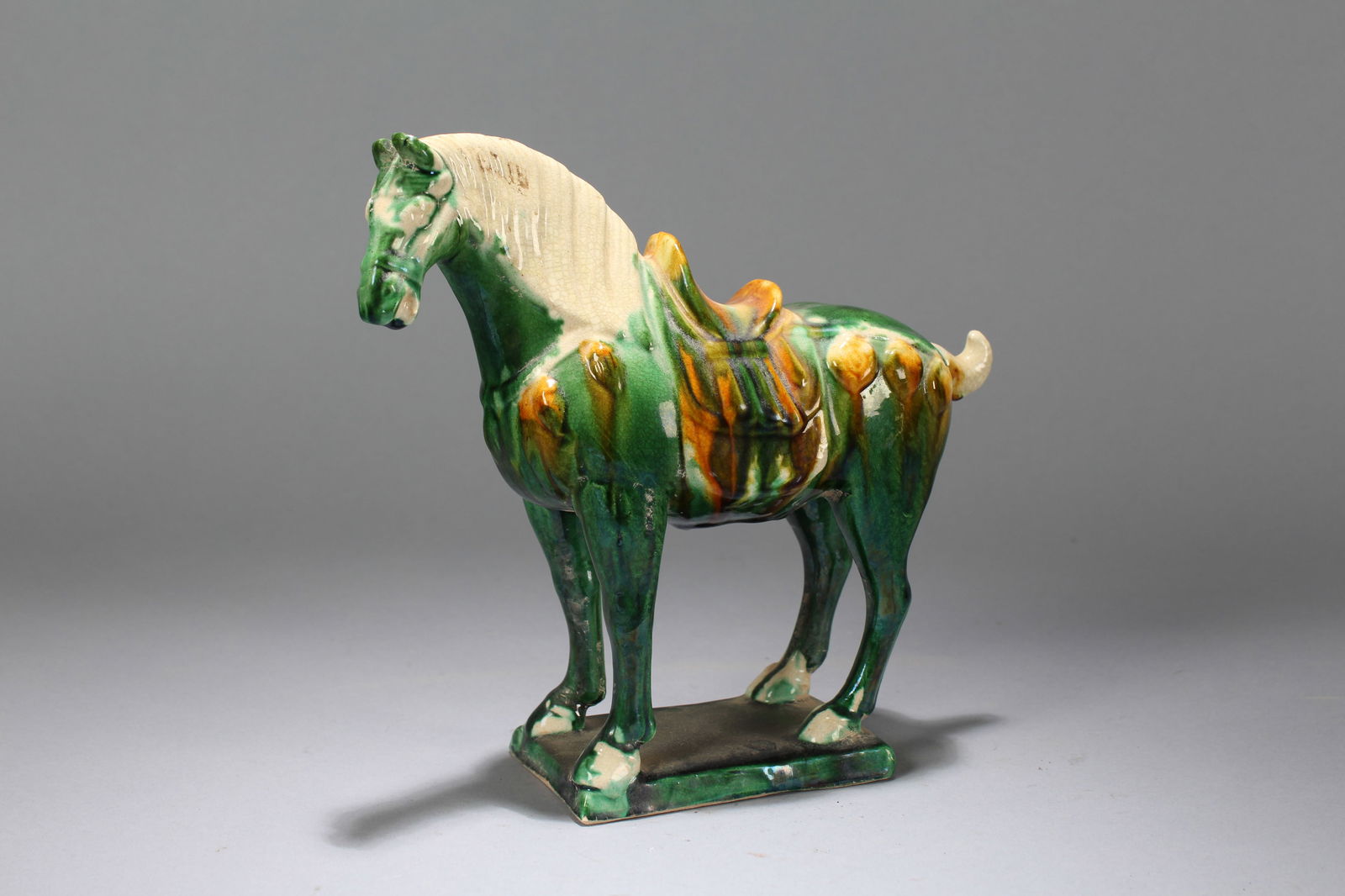 A Chinese Funeral-purpose Massive Religious Fortune Horse Statue (1 of 5)