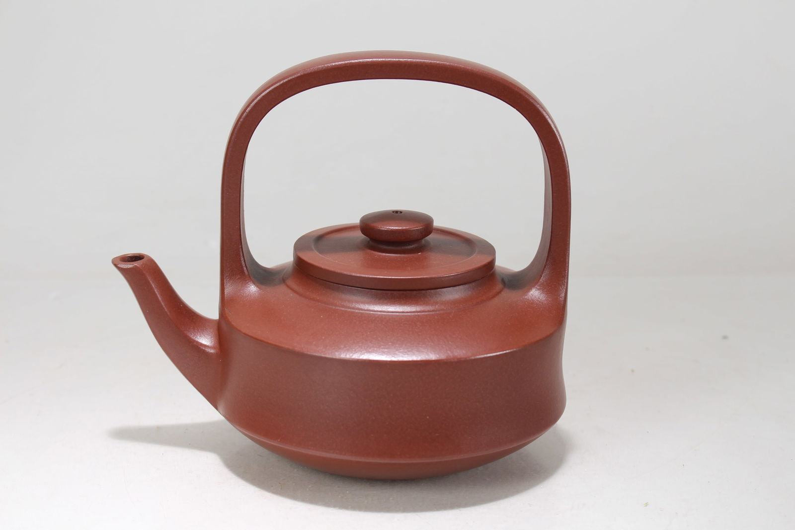 A Chinese Vividly-detailed High-handled Tea Pot (1 of 6)