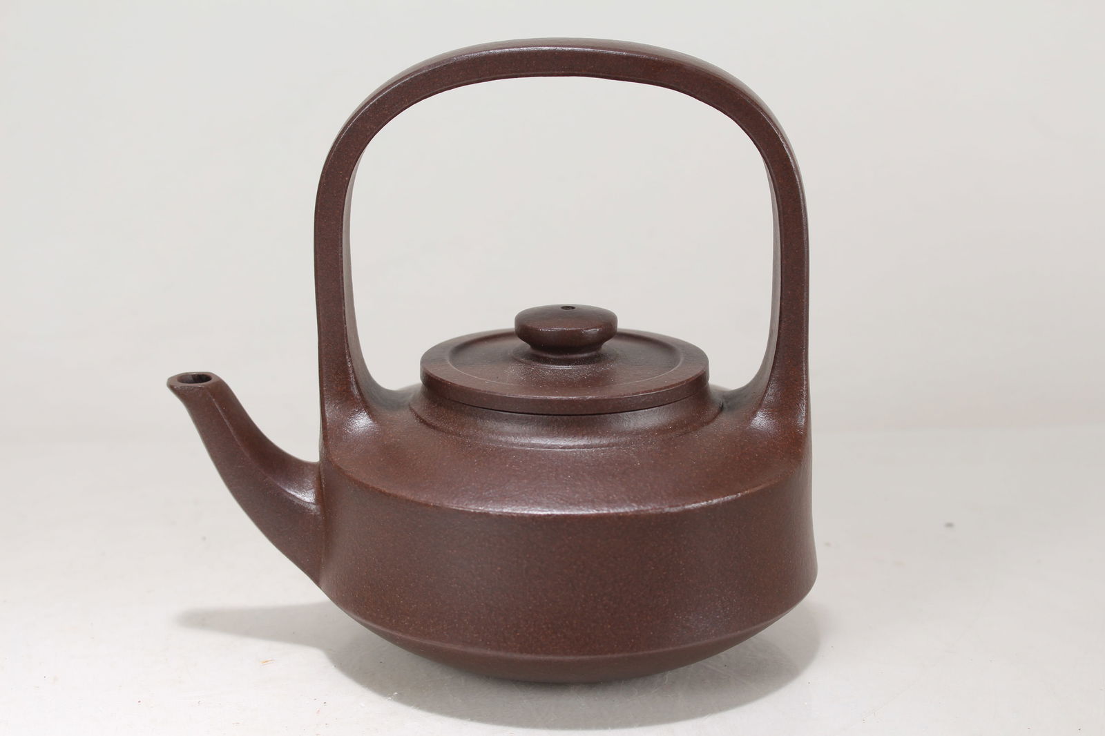 A Chinese Vividly-detailed High-handled Tea Pot (1 of 5)