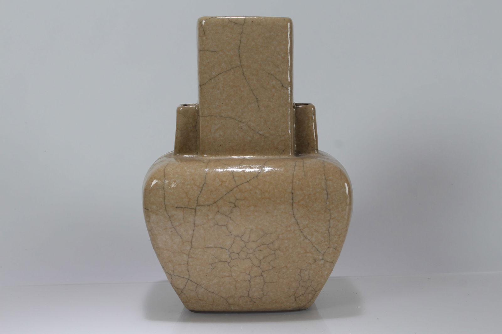 A Chinese Duo-handled Porcelain Fortune Vase (1 of 5)