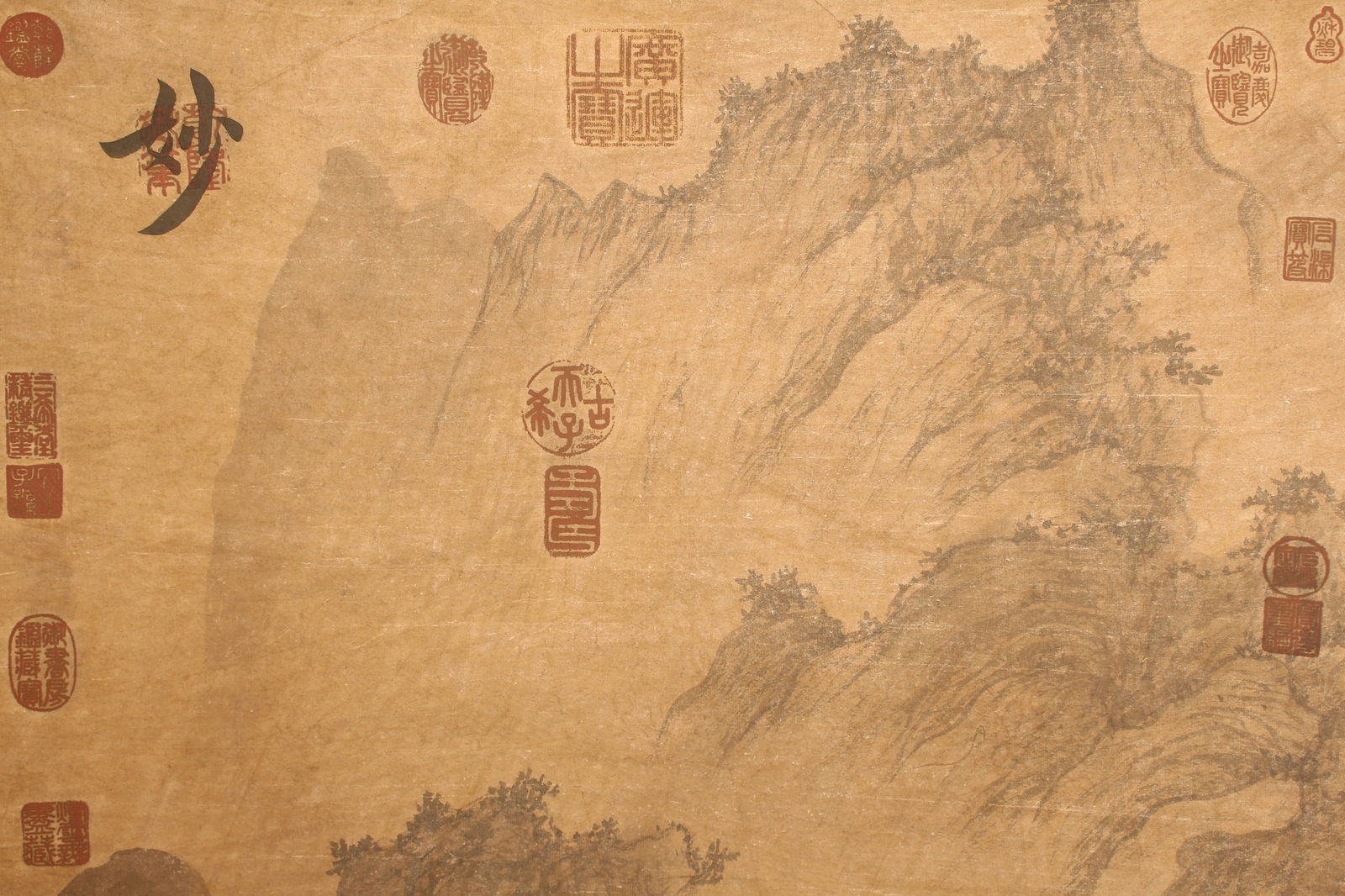 A Chinese Mountain-view Fortune Scroll - 4
