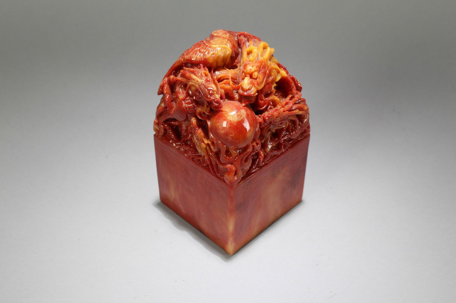 A Chinese Square-based Fortune Soapstone Seal - 2