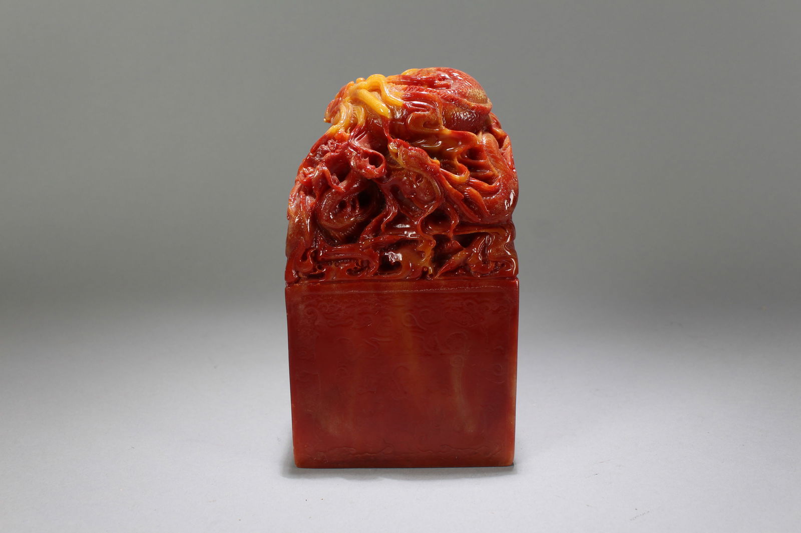 A Chinese Square-based Fortune Soapstone Seal - 3