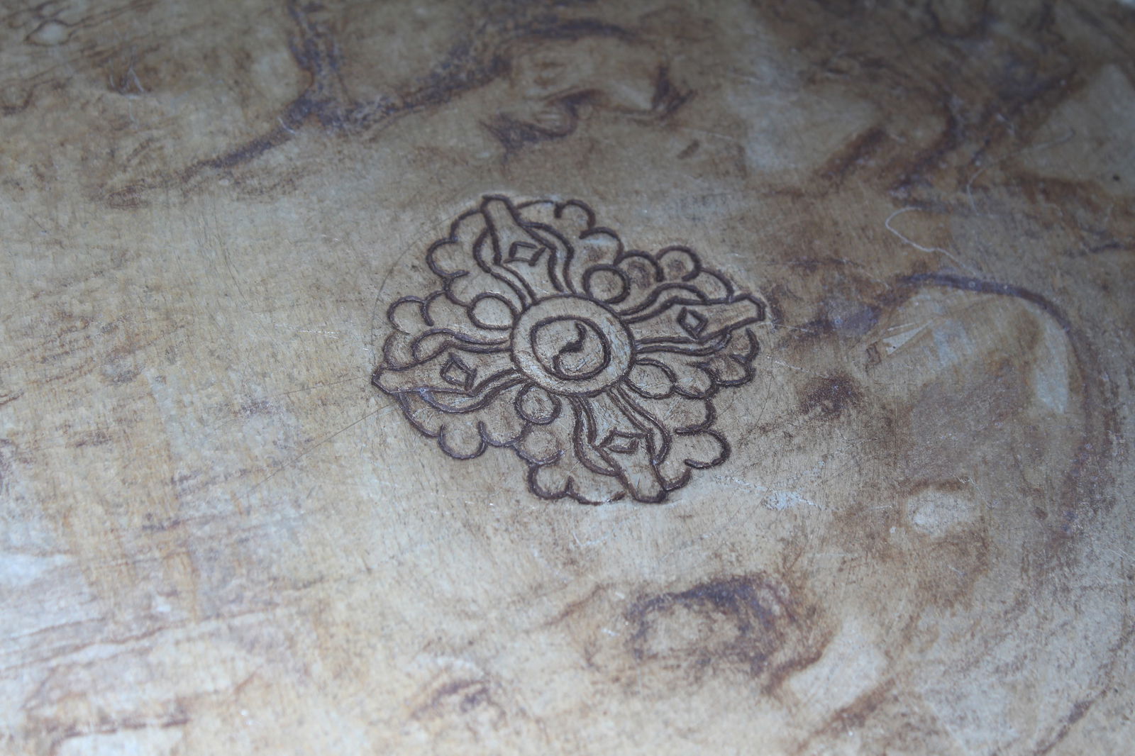 A Chinese Circular Fortune Pannel - 4