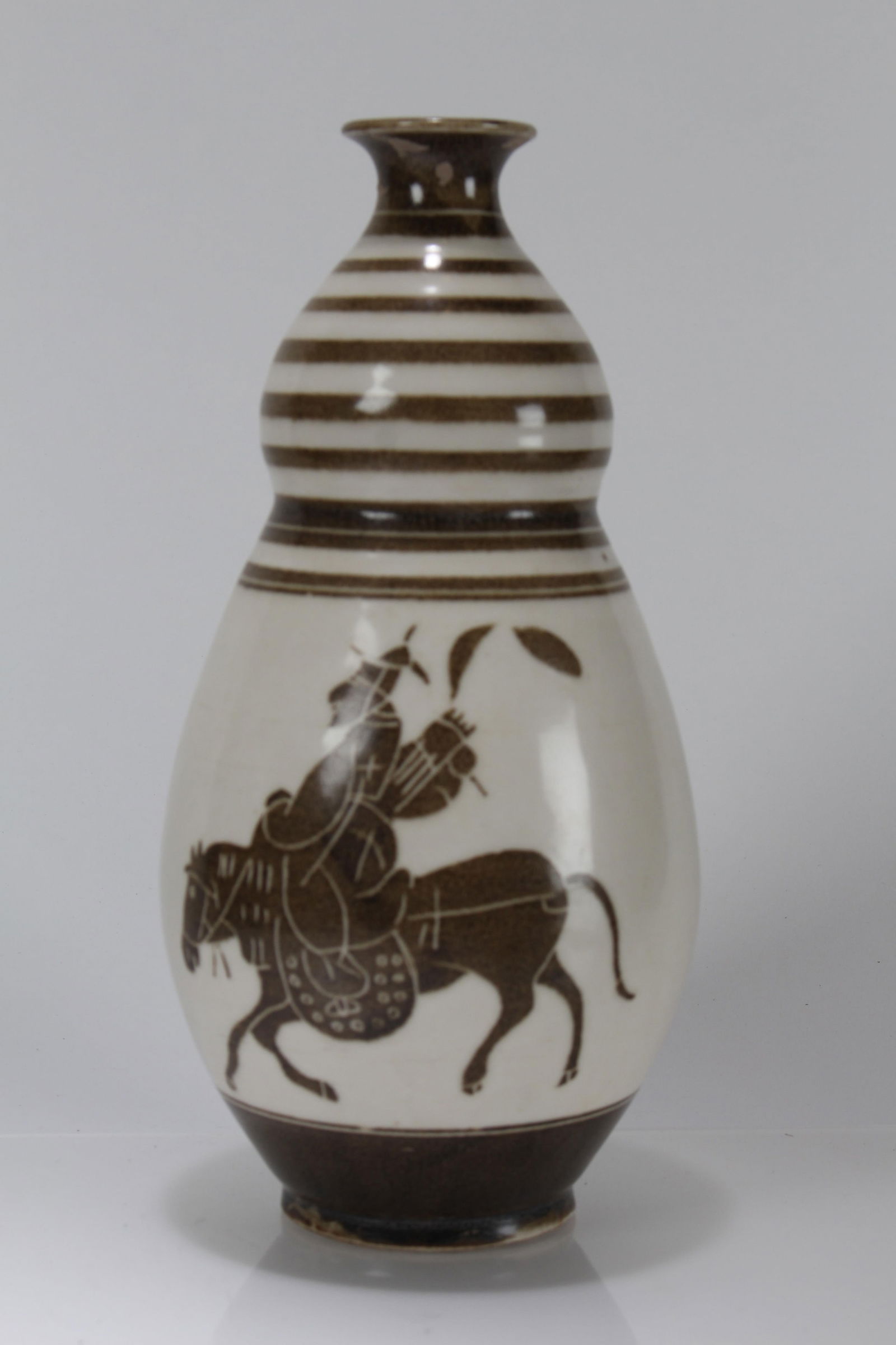 A Chinese Ancient-framing Porcelain Fortune Vase: A Chinese Ancient-framing Porcelain Fortune Vase . Height: 11.25 (inch).