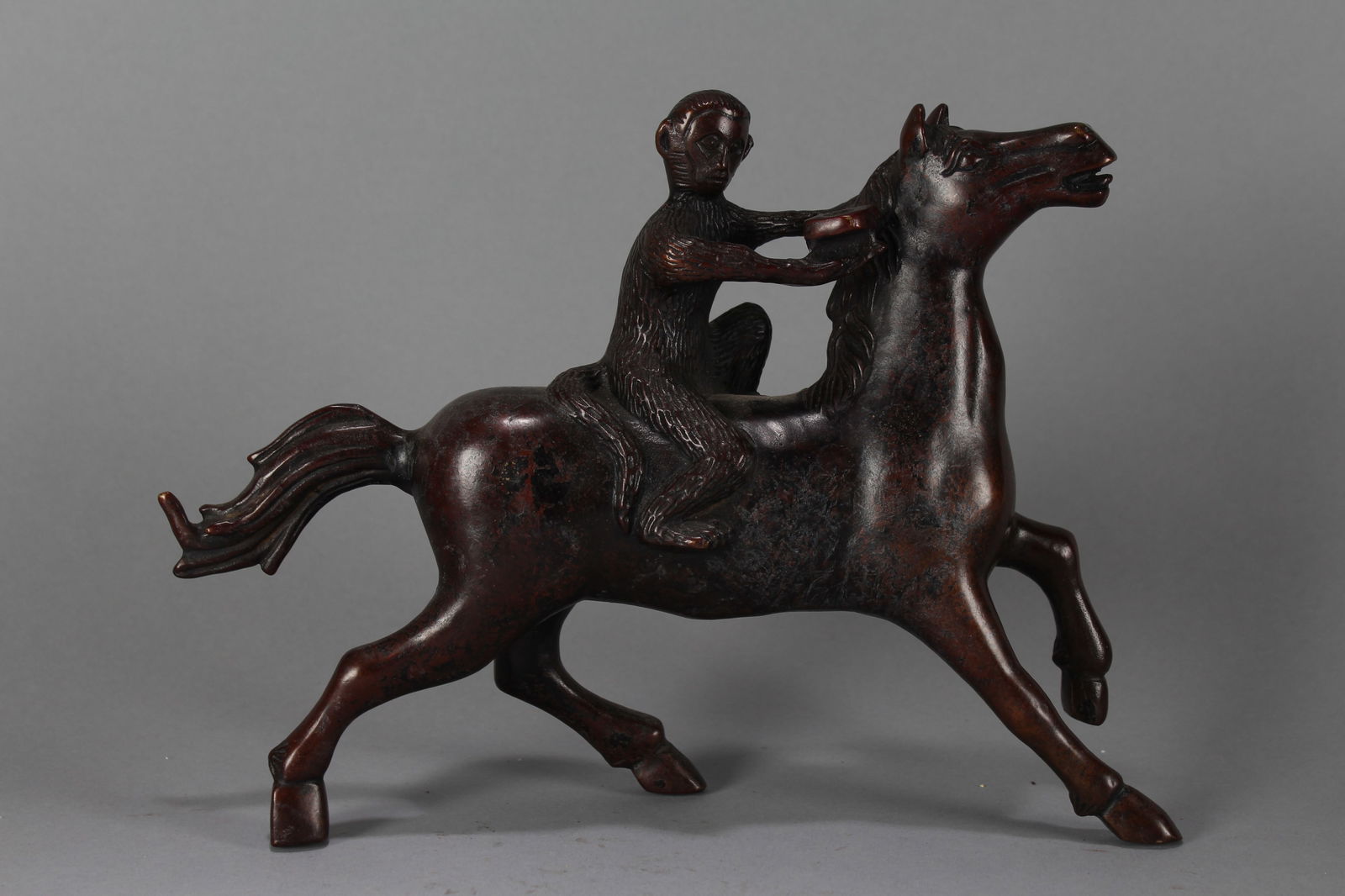 A Chinese Massive Horse-portrait Fortune Statue (1 of 4)