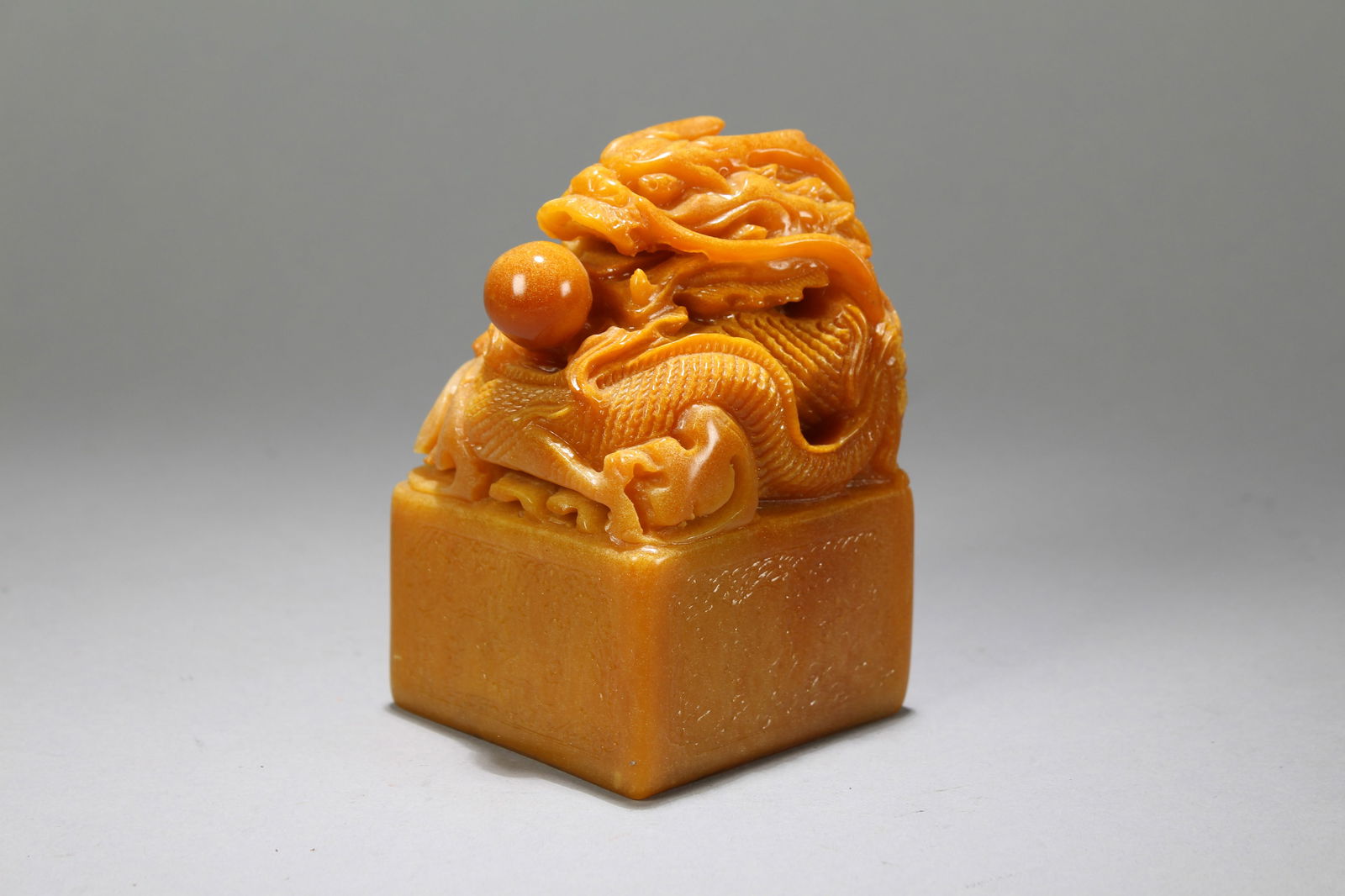 A Chinese Square-based Fortune Soapstone Seal - 2