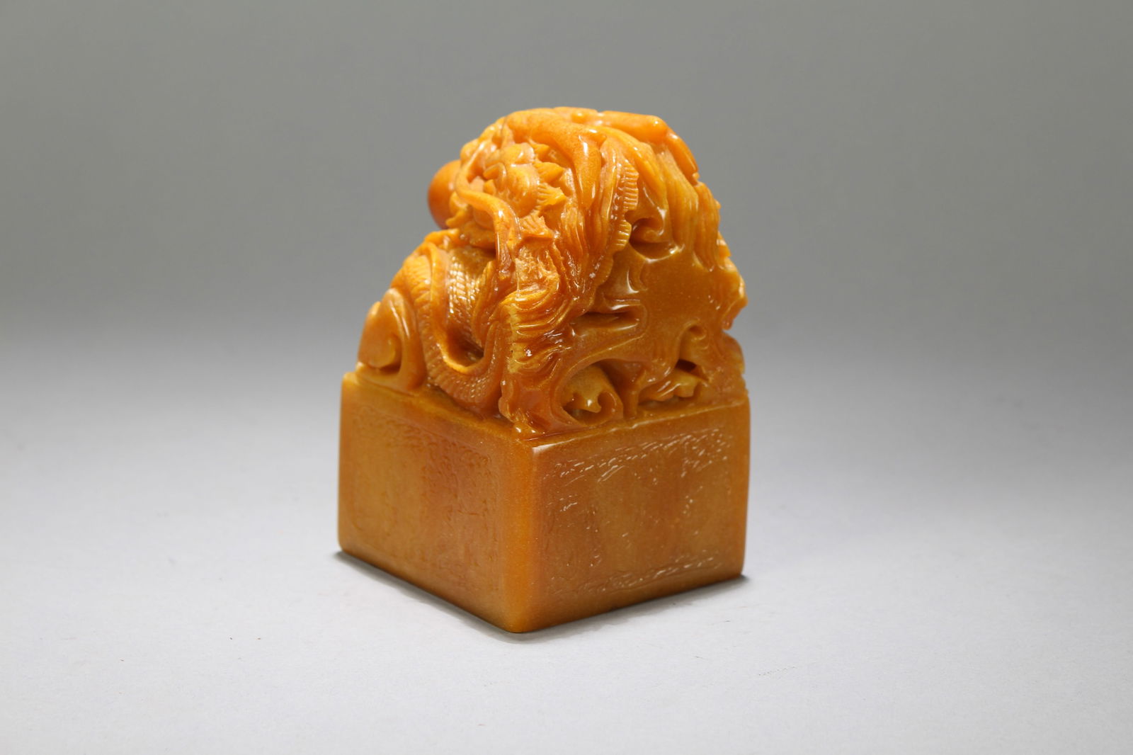 A Chinese Square-based Fortune Soapstone Seal - 4