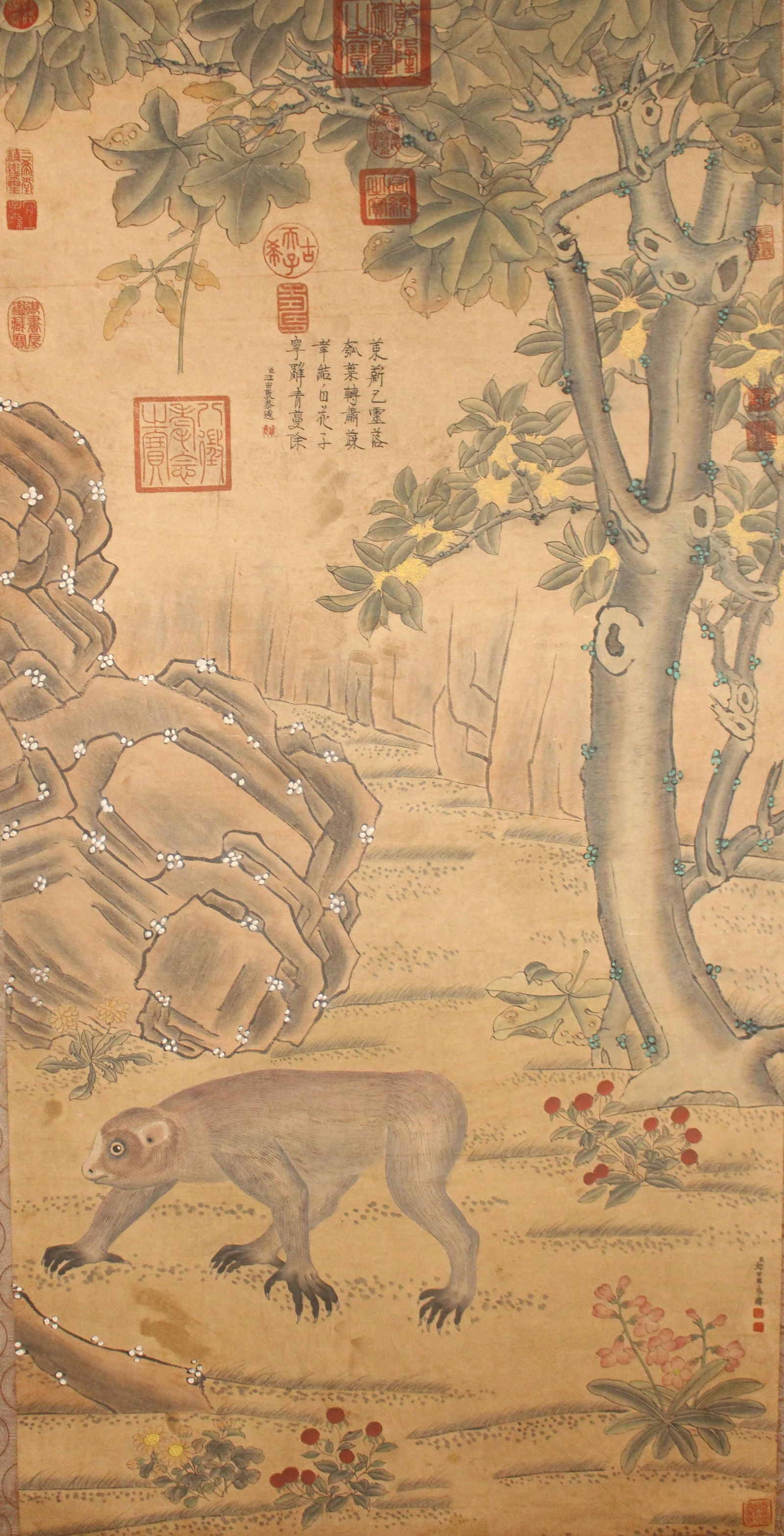 A Chinese Story-telling Poetry-framing Fortune Scroll (1 of 6)