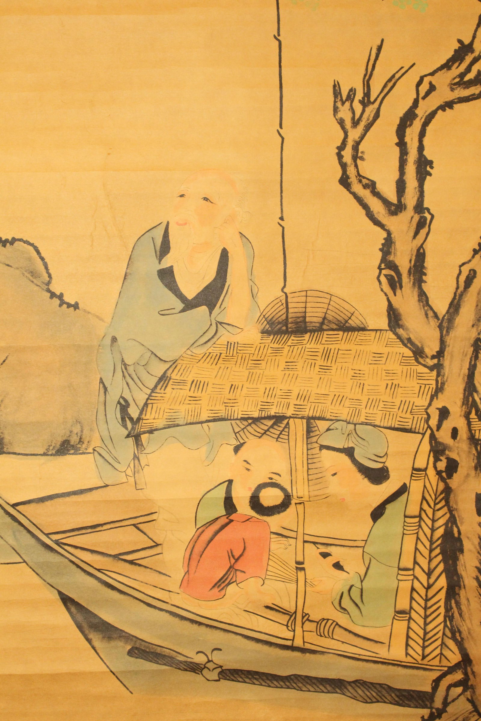 A Chinese Elder-portrait Fortune Scroll - 4