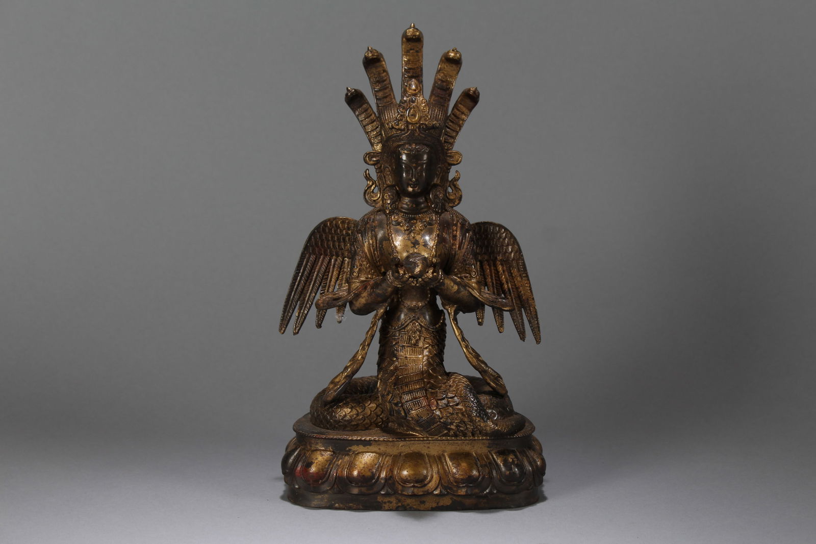 A Chinese Anicent-framing Religious Fortune Buddha Statue (1 of 6)