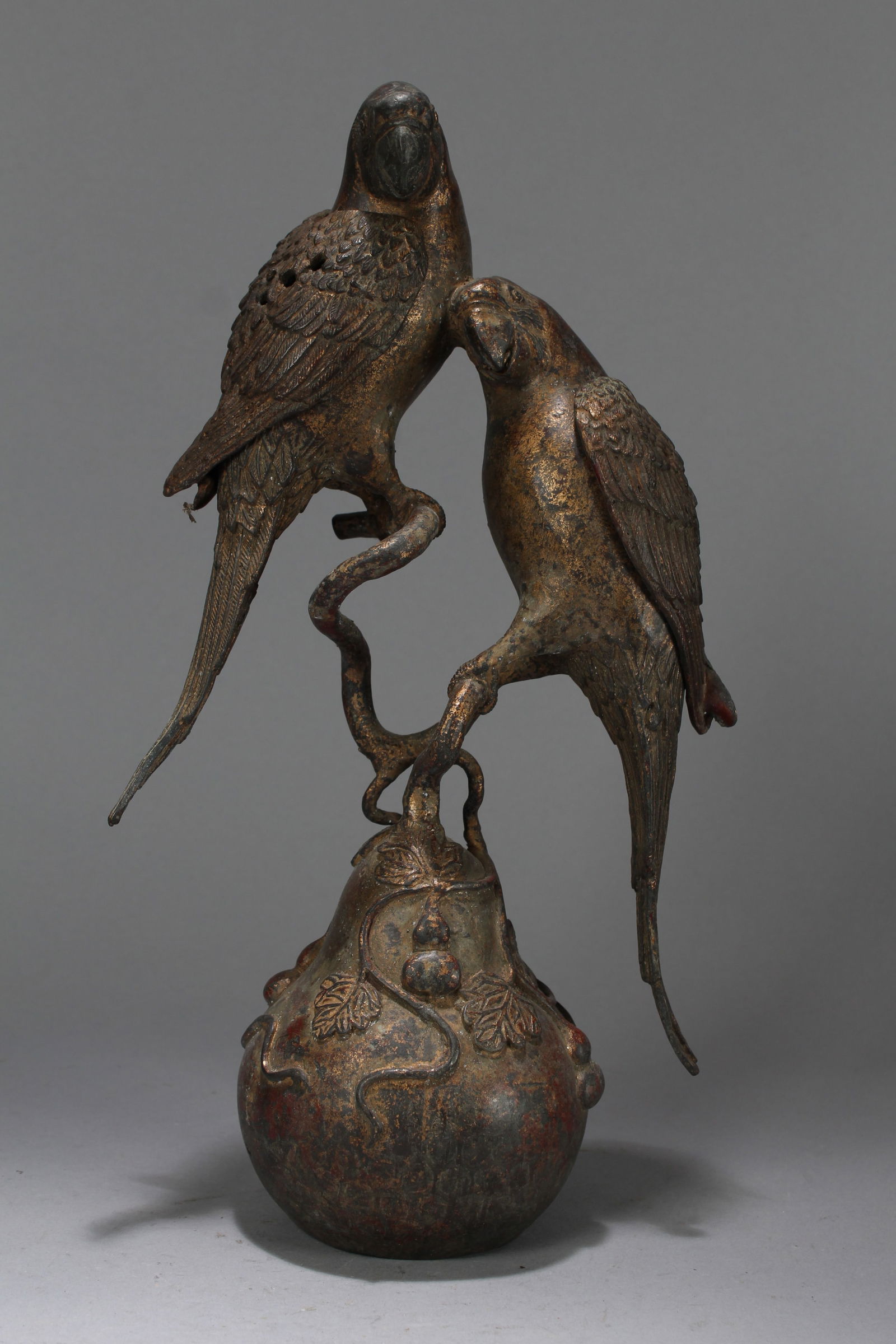 A Chinese Nature-scene Religious Fortune Statue: A Chinese Nature-scene Religious Fortune Statue. Height: 24 (inch). Length: 7 (inch)