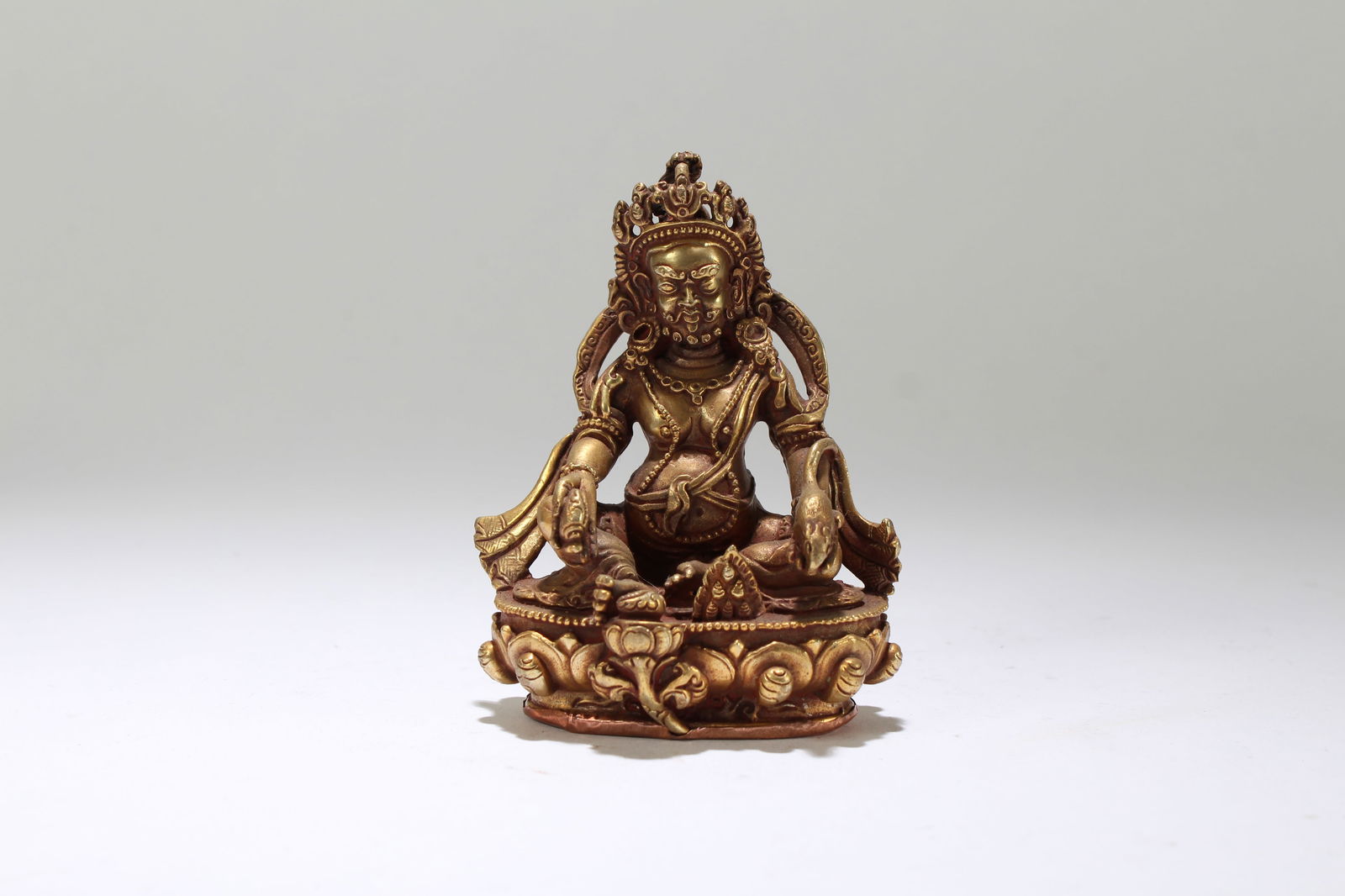 A Chinese Religious Fortune Gilt Buddha Statue (1 of 5)