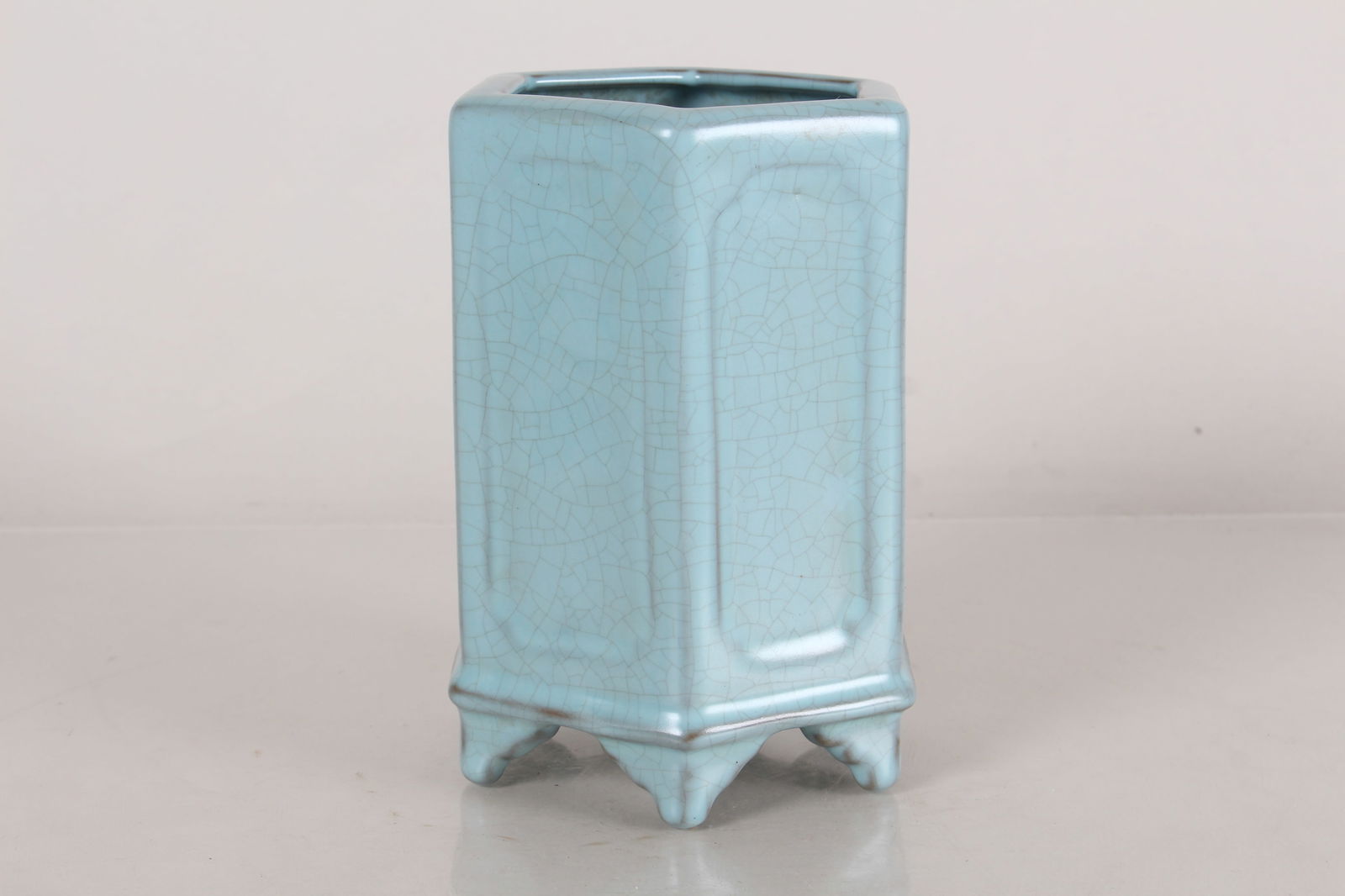 A Chinese Hexa-fortune Porcelain Fortune Vase: A Chinese Hexa-fortune Porcelain Fortune Vase . Height: 6 (inch).