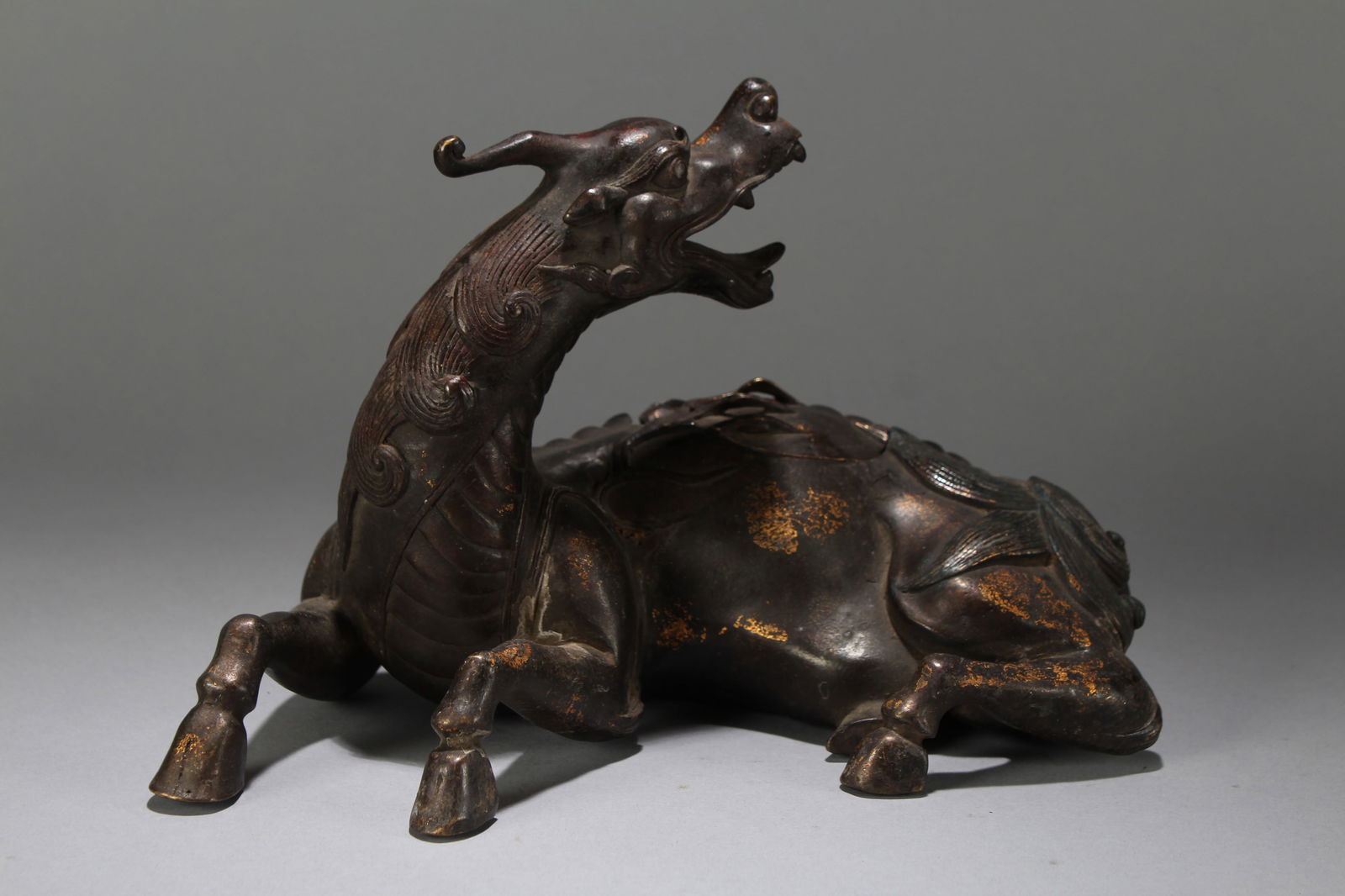 A Chinese Massive Religious Myth-beast Fortune Statue (1 of 5)