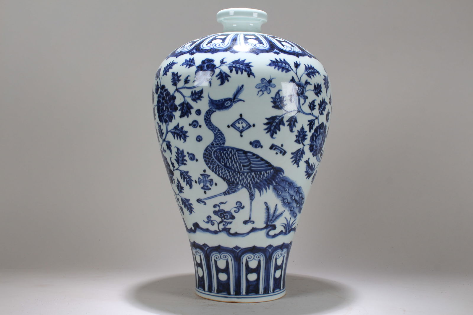 A Chinese Blue and White Fortune Porcelain Vase (1 of 5)