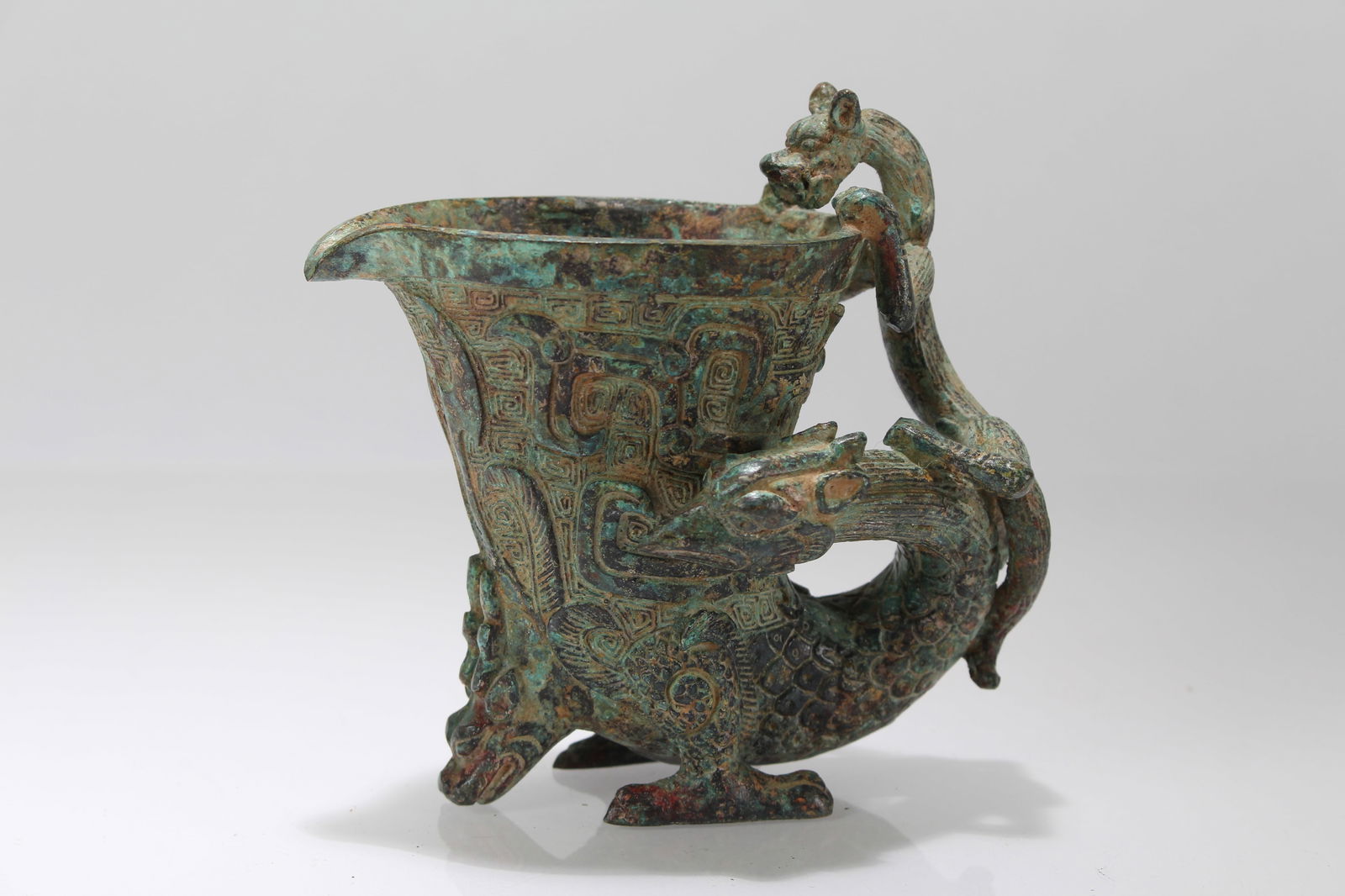 A Chinese Anicent-framing Bronze Vessel (1 of 5)