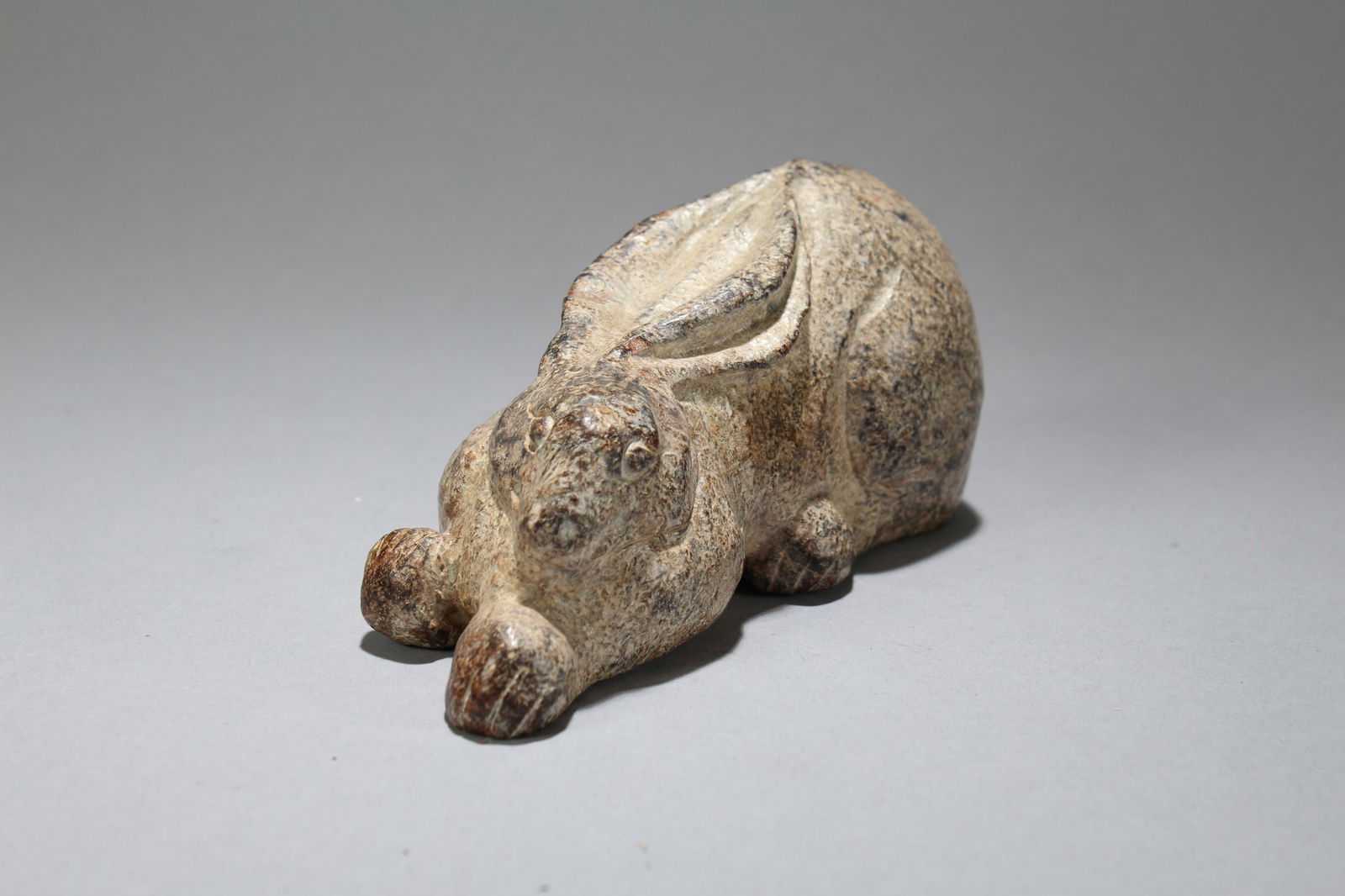 A Chinese Old-jade Religious Fortune Statue: A Chinese Old-jade Religious Fortune Statue. Height: 2.5 (inch). Length: 5.25 (inch). Width: 2.5 (inch).