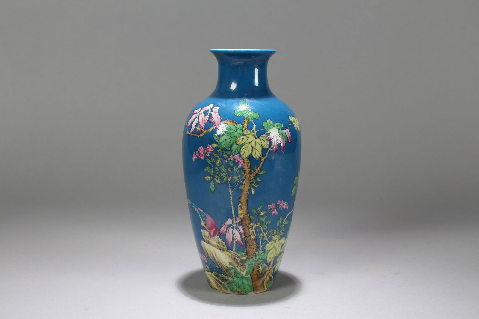 A Chinese Blue-coding Porcelain Fortune Vase (1 of 6)
