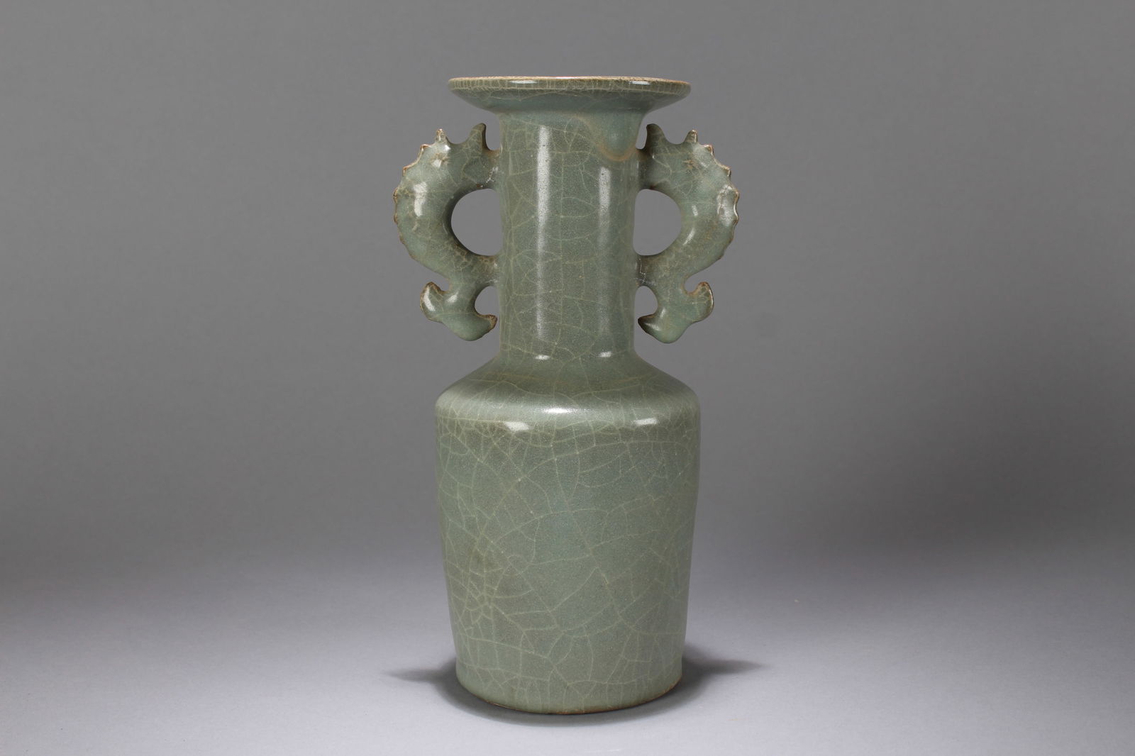 A Chinese Duo-handling Porcelain Fortune Vase (1 of 7)