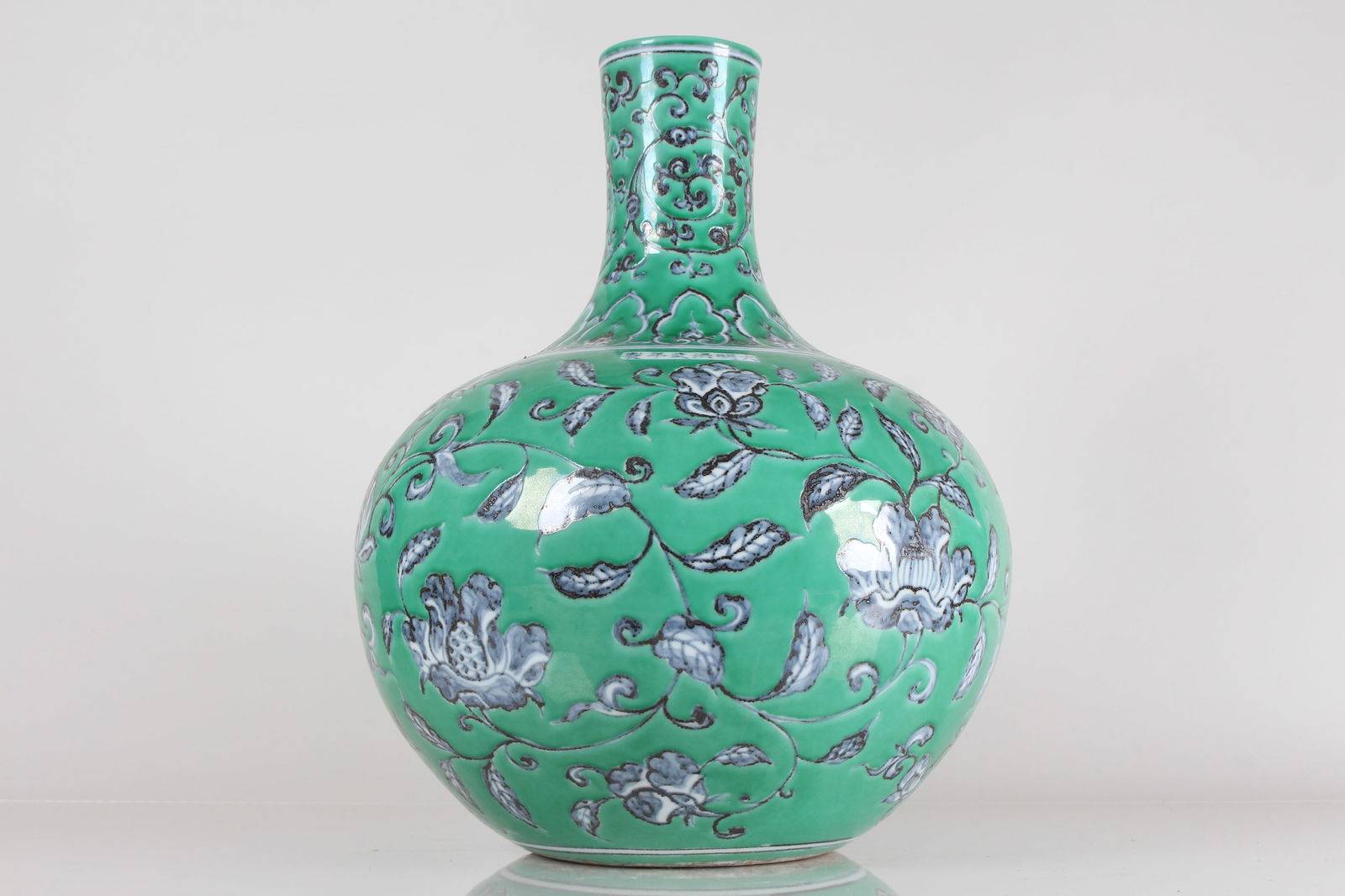 A Chinese Green-coding Porcelain Fortune Vase (1 of 4)