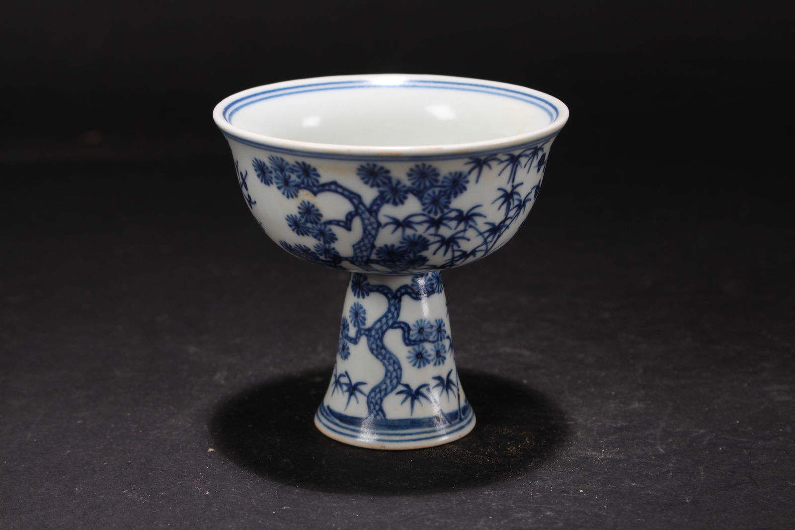 A Chinese Blue and White Porcelain Fortune Cup (1 of 4)