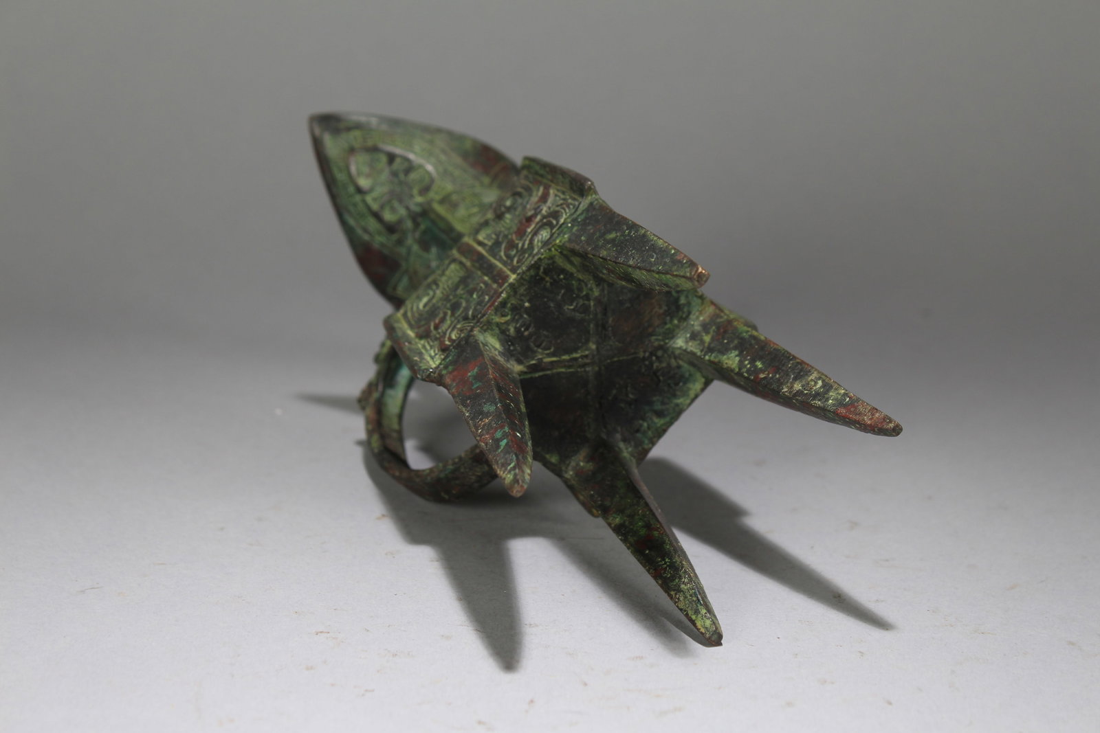 A Chinese Square-based Anicent-framing Fortune Statue - 4