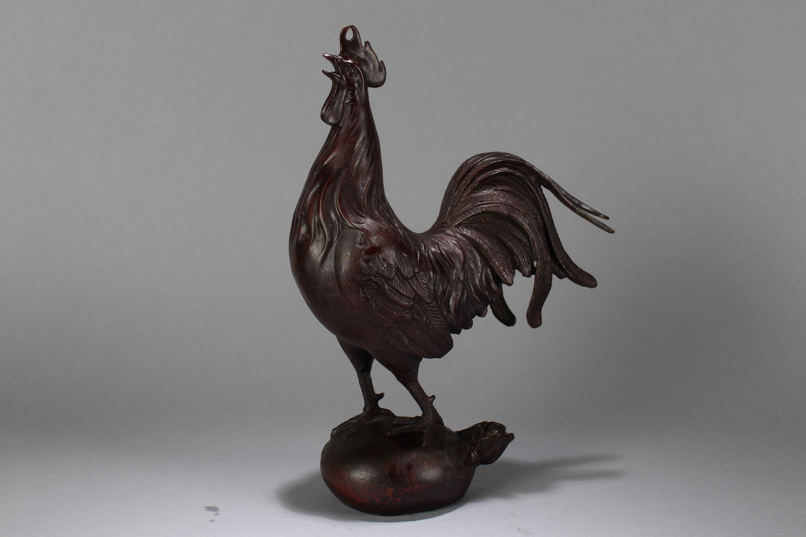 A Chinese Rooster-portrait Massive Fortune Statue (1 of 5)