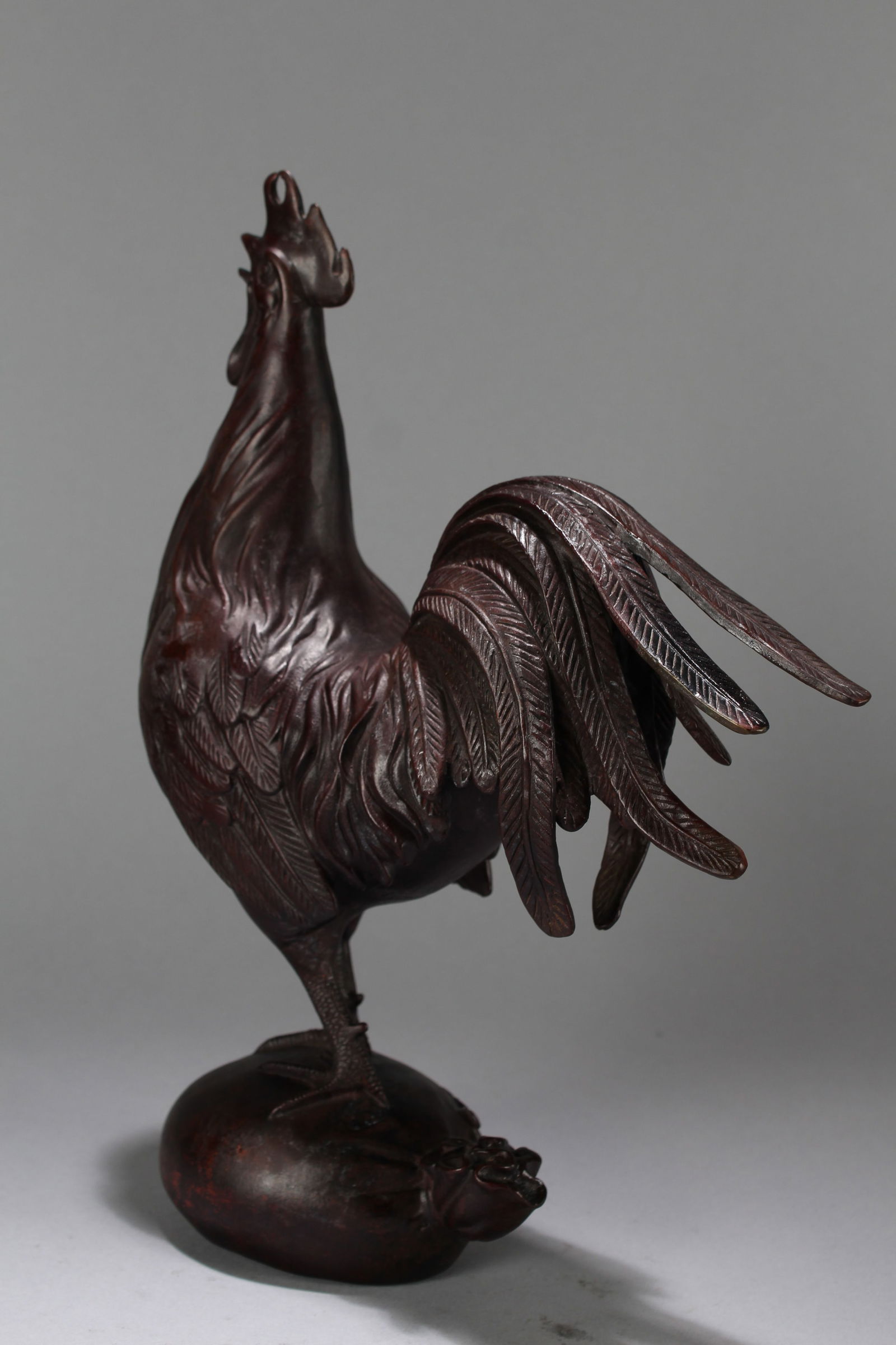 A Chinese Rooster-portrait Massive Fortune Statue - 3