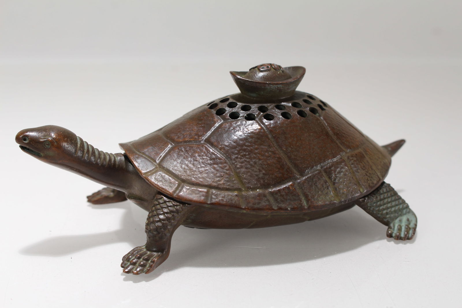 A Chinese Fortune Myth-beast Statue: A Chinese Fortune Myth-beast Statue. Height: 2.25 (inch). Length: 6 (inch)