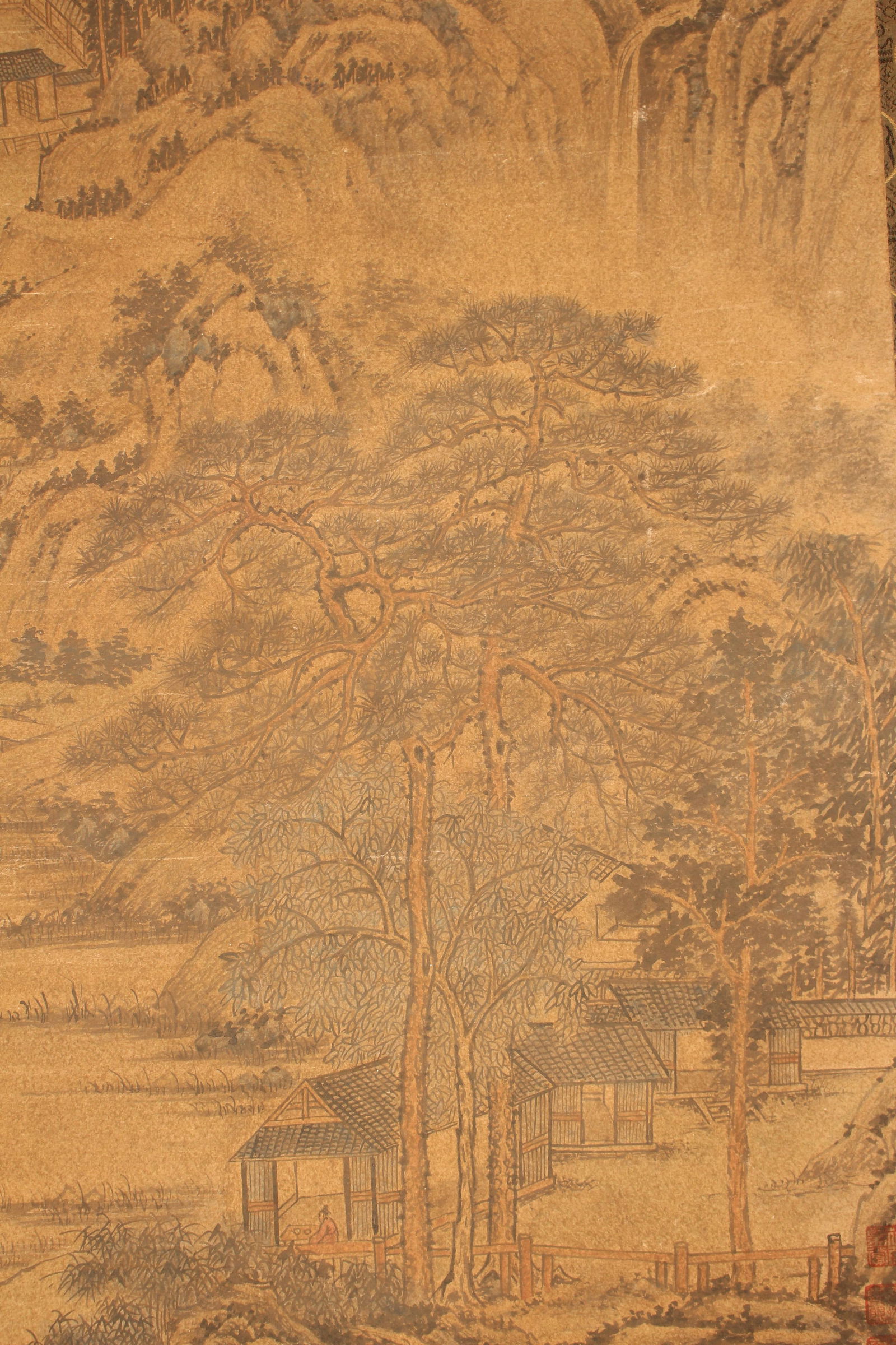 A Chinese Mountain-view Abstract-style Fortune Scroll - 5